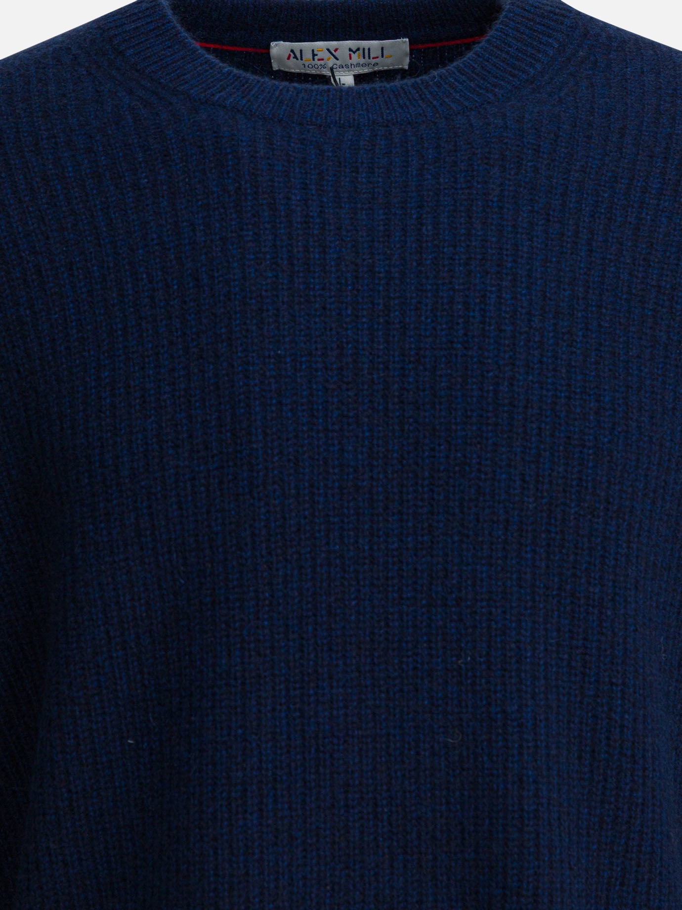 Crewneck sweaters Solid colour  Blue - Alex Mill Men | PDP | VIETTI Online Store | Zoom-Modal_3
