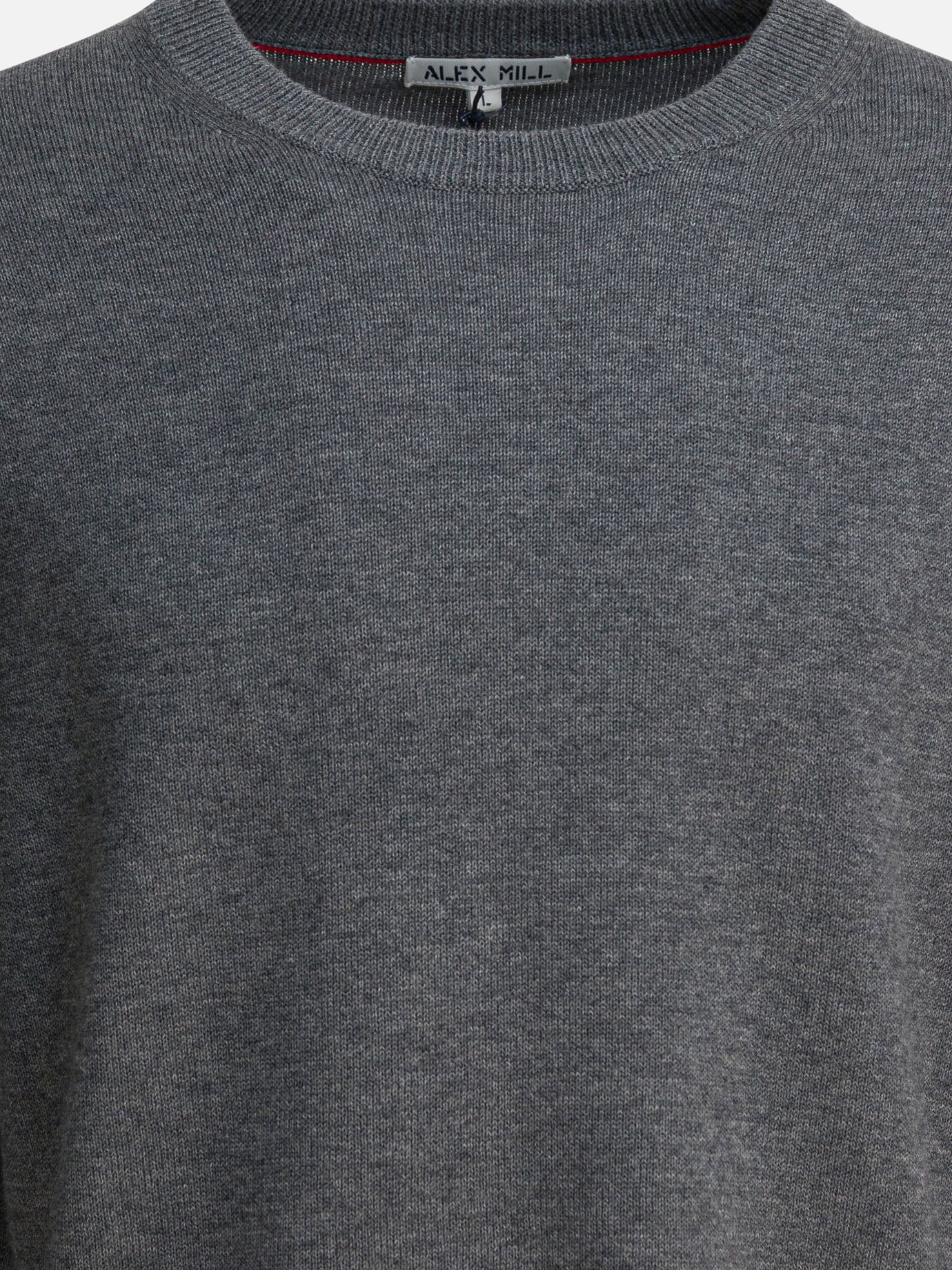 Crewneck sweaters Solid colour  Grey - Alex Mill Men | PDP | VIETTI Online Store | thumbnail_3