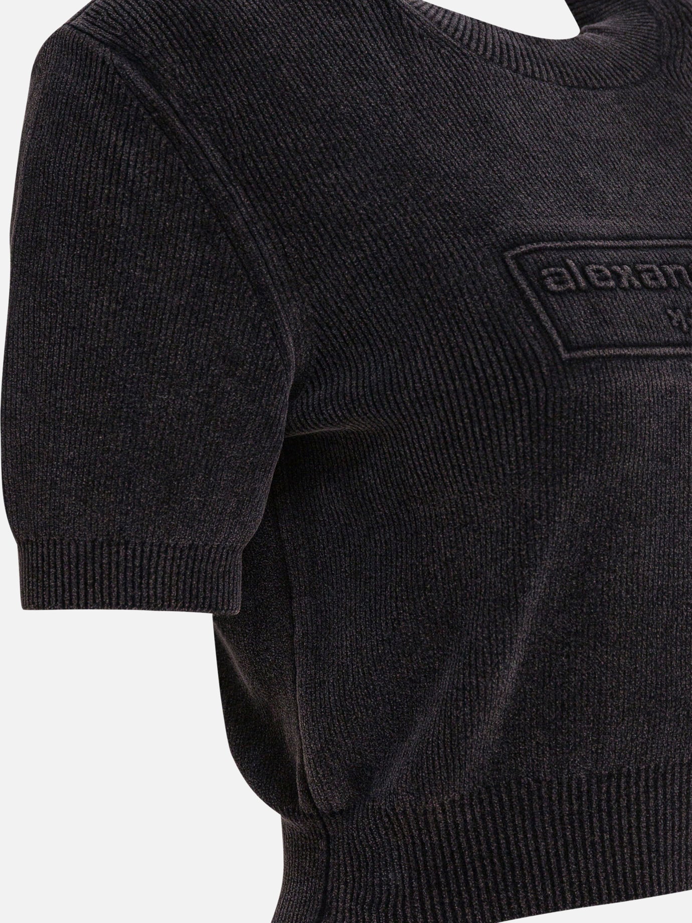 Crewneck t-shirts Logo  Black - Alexander Wang Women | PDP | VIETTI Online Store | Zoom-Modal_4
