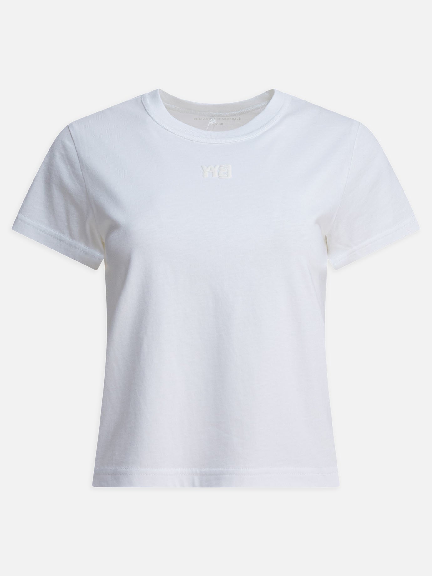 T-shirt girocollo Logo  Bianco - Alexander Wang Donna | PDP | VIETTI Online Store | thumbnail