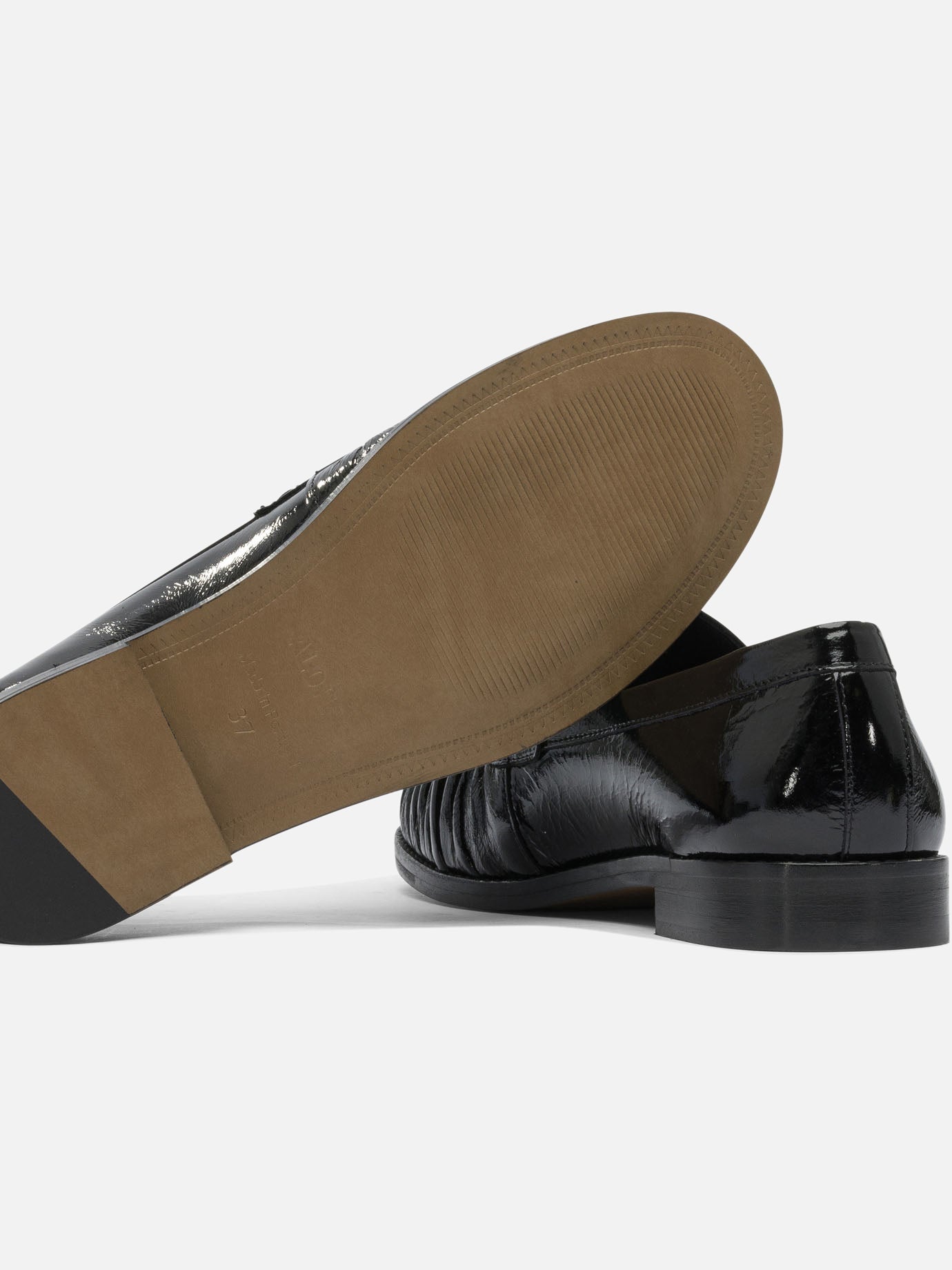 Loafers 100% Goat Leather - 100% Cuerolite  Black - Alohas Women | PDP | VIETTI Online Store | thumbnail_5