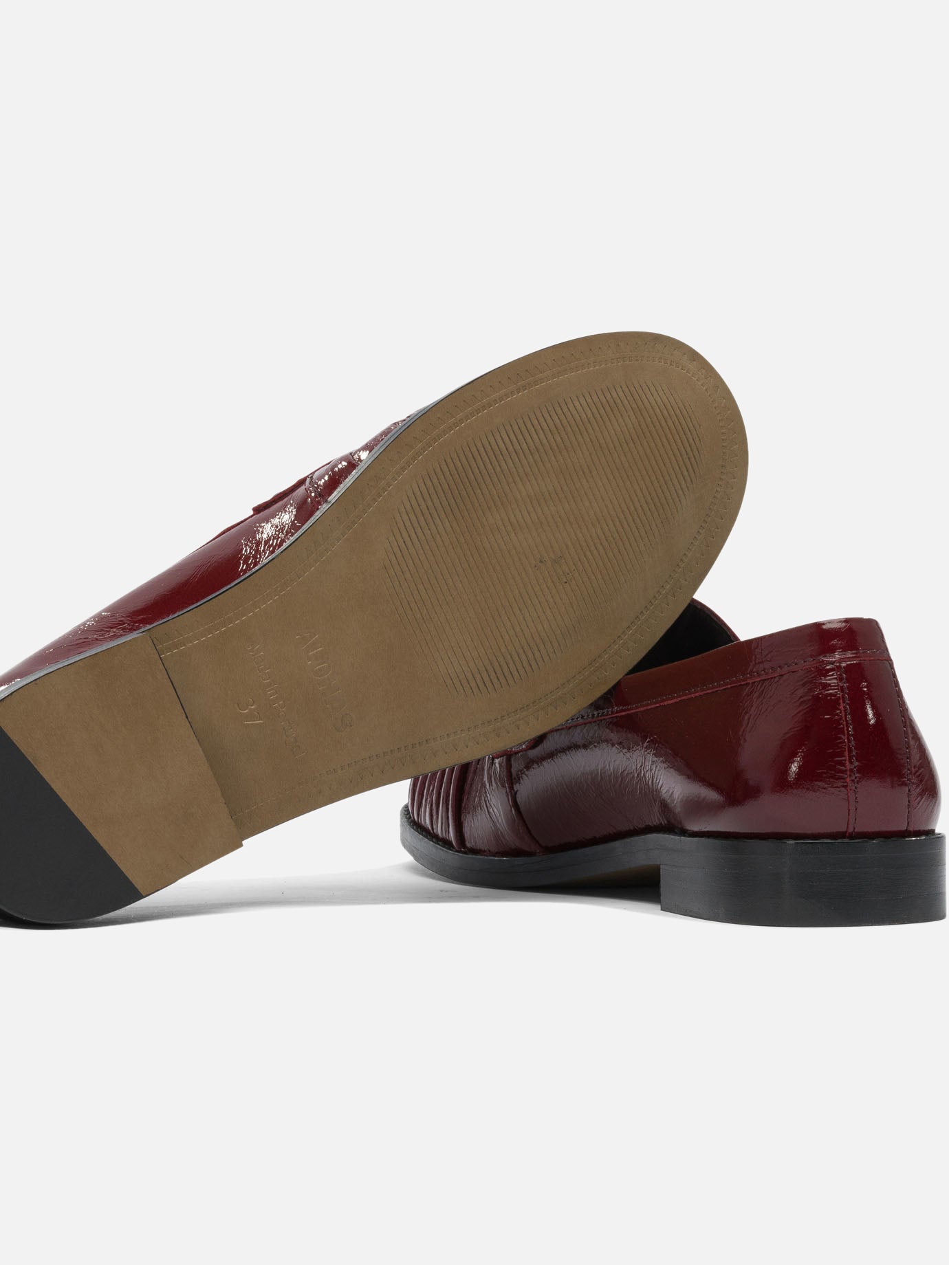 Loafers 100% Goat Leather - 100% Cuerolite  Bordeaux - Alohas Women | PDP | VIETTI Online Store | Zoom-Modal_5
