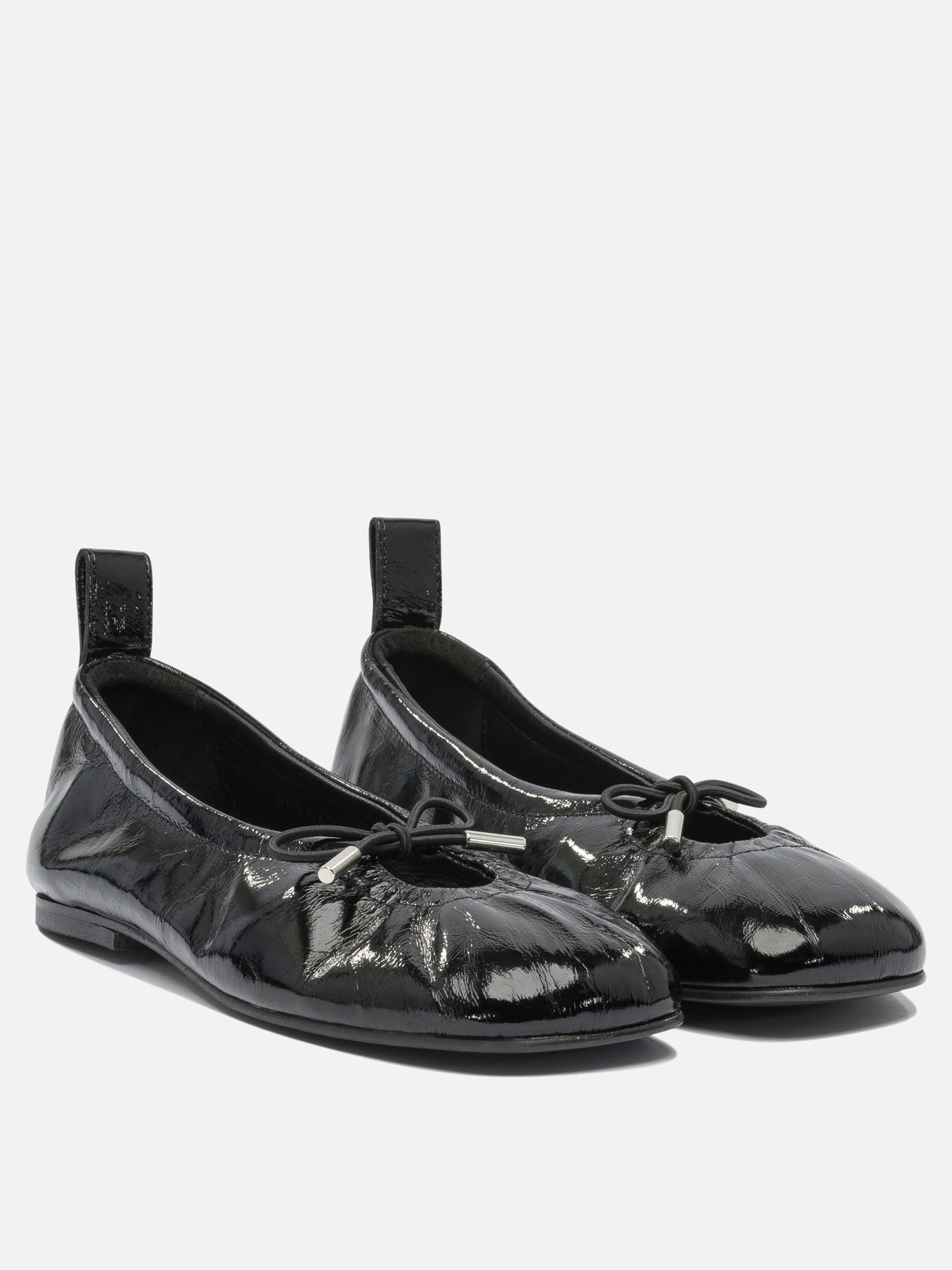 Classic ballet flats 100% Goat Leather - 100% Cuerolite  Black - Alohas Women | PDP | VIETTI Online Store | thumbnail_2