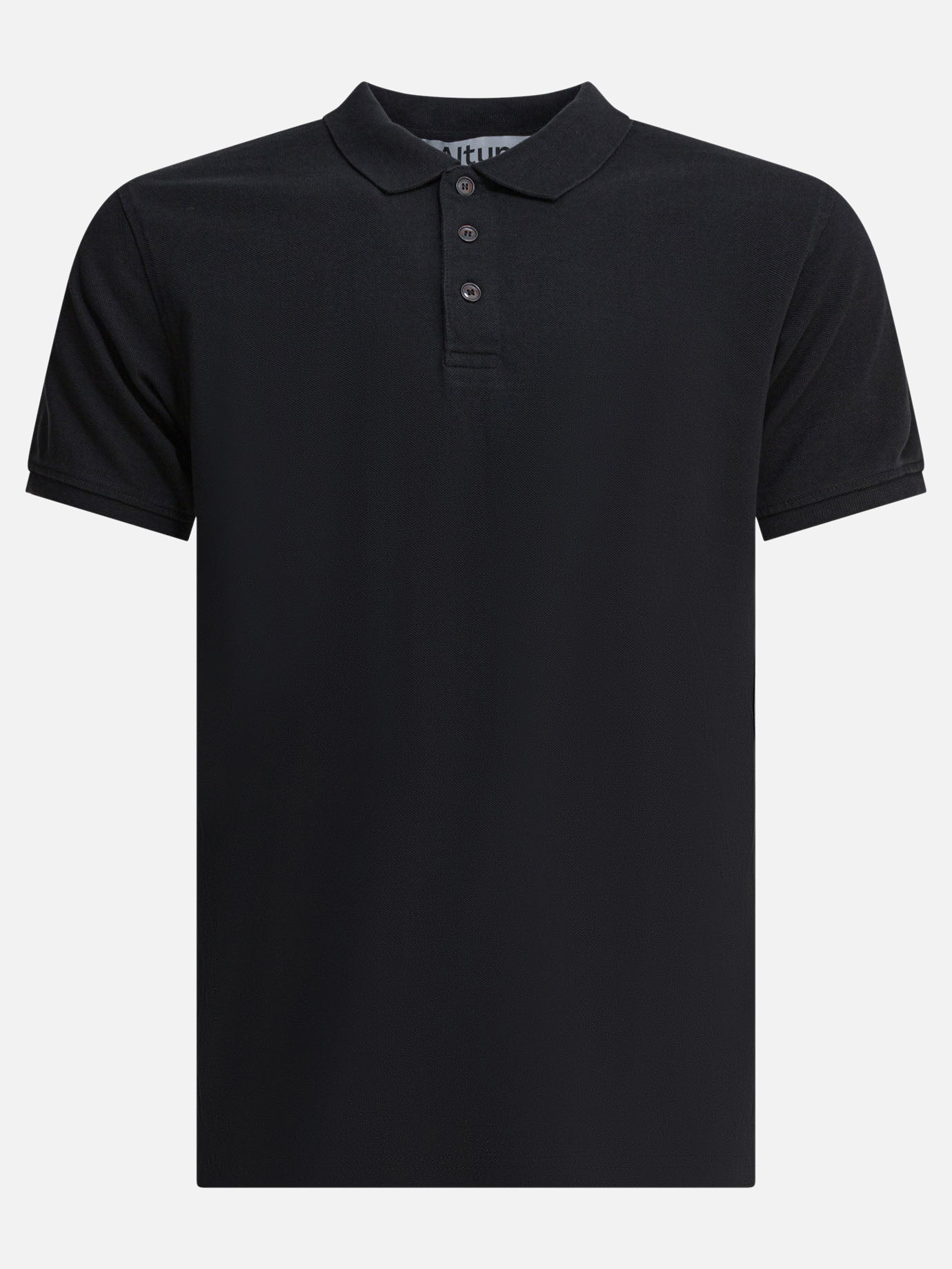 Polo con bottoni Solid colour  Nero - Altum Uomo | PDP | VIETTI Online Store | Zoom-Modal
