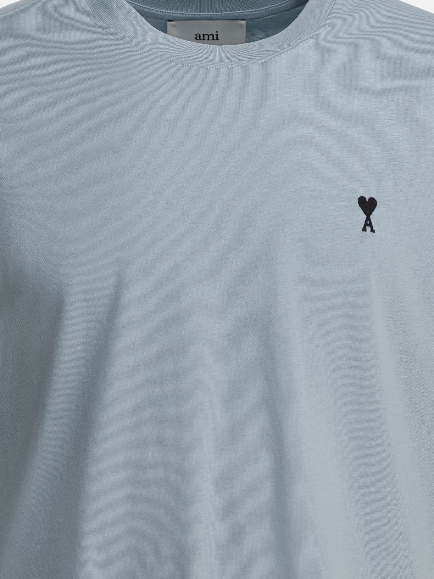 T-shirt girocollo Logo  Azzurro - Ami Paris Uomo | PDP | VIETTI Online Store | Zoom-Modal_3
