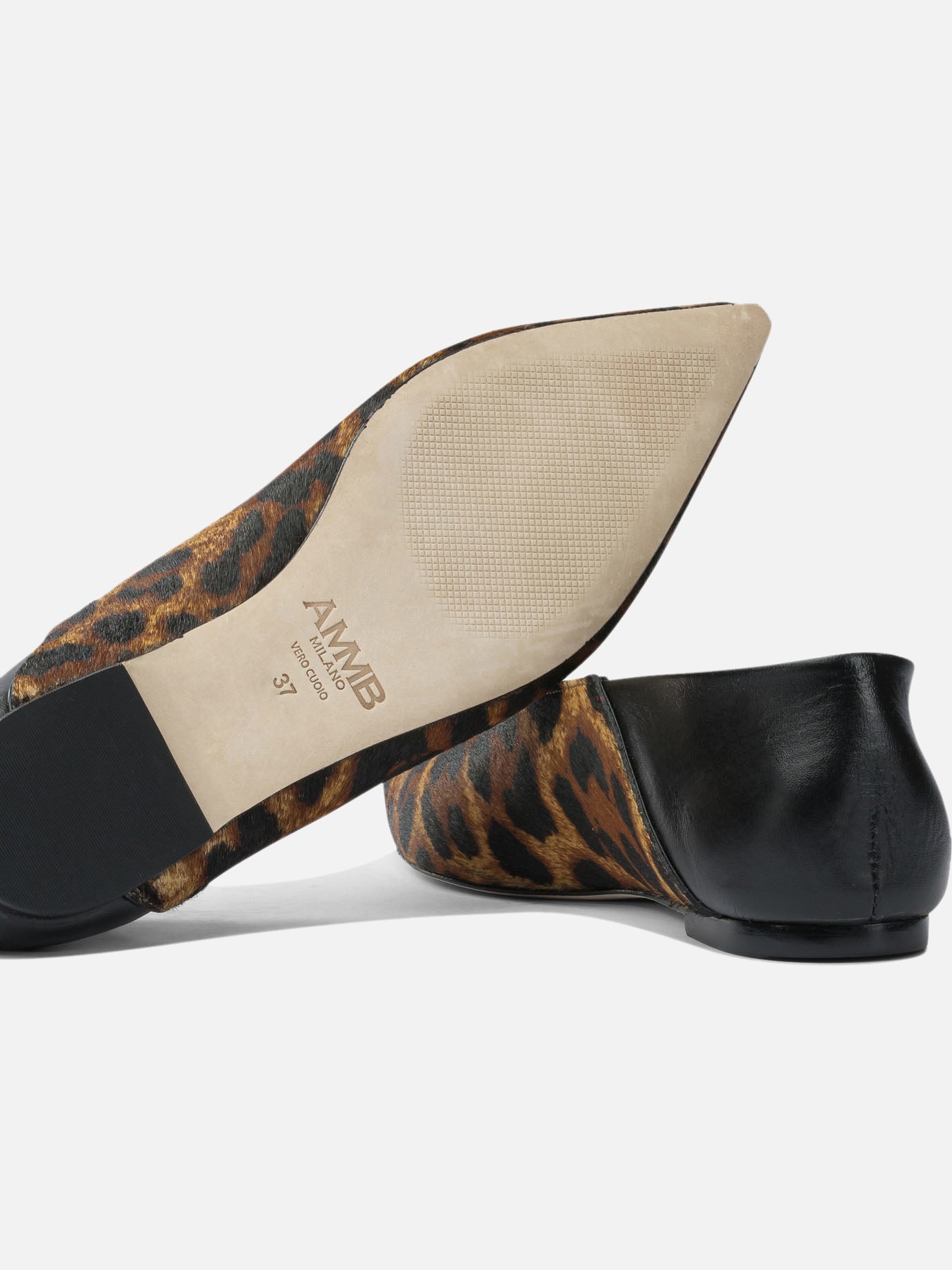 Classic ballet flats 100% calf leather - 100% leather  Brown - Ammb Milano Women | PDP | VIETTI Online Store | Zoom-Modal_5
