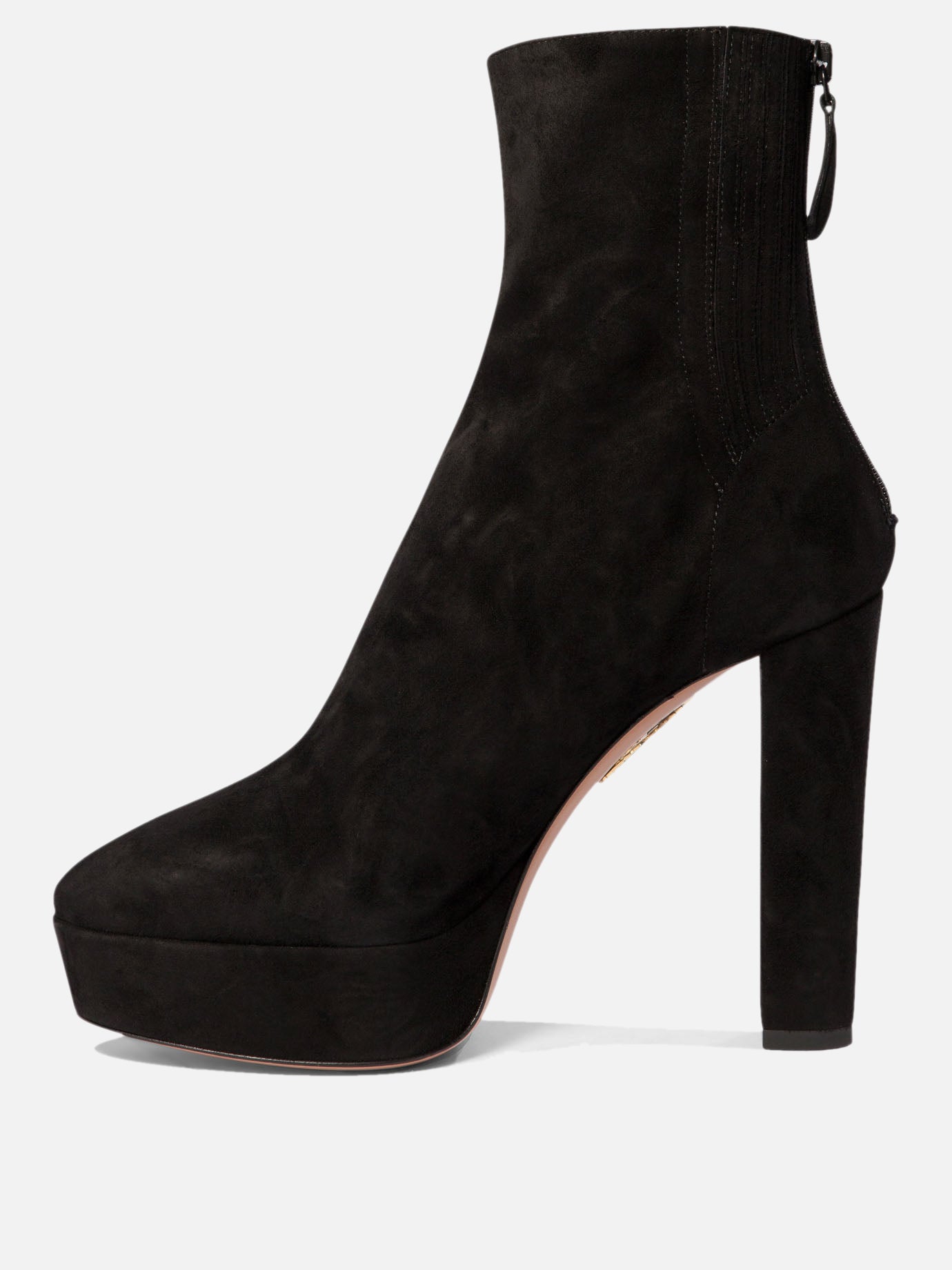 Zipped boots 100% kid suede leather - 100% calf leather  Black - Aquazzura Women | PDP | VIETTI Online Store | Zoom-Modal_3
