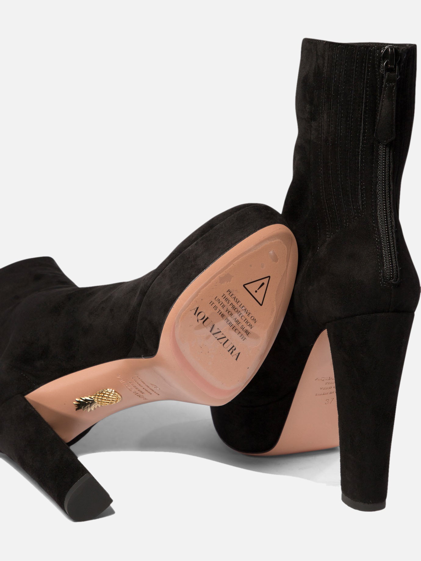 Zipped boots 100% kid suede leather - 100% calf leather  Black - Aquazzura Women | PDP | VIETTI Online Store | Zoom-Modal_5
