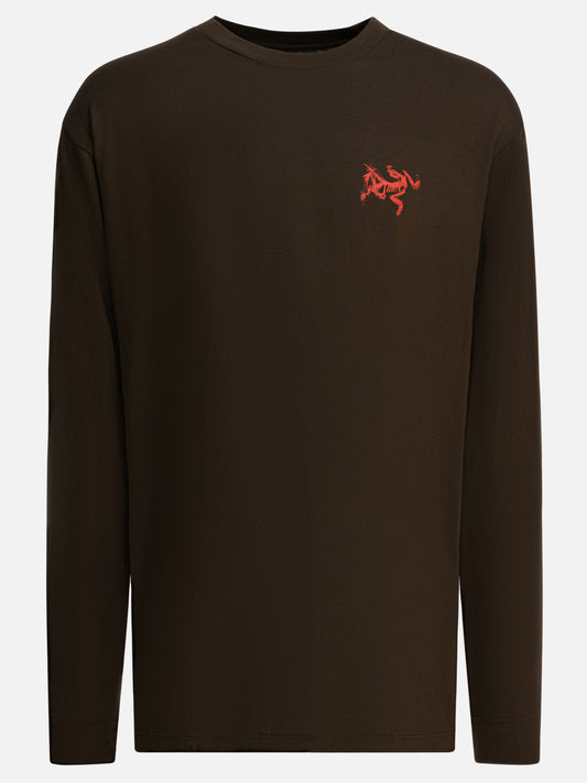T-shirt girocollo Logo  Marrone - Arc'teryx Uomo | PLP | VIETTI Online Store 
