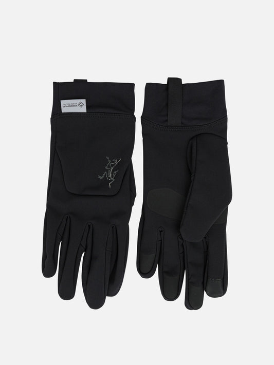 Guanti sportivi 92% nylon 8% elastane with epe & pu membrane 100% polyester backing glove secondary fabric: 84% polyester 16% elastane  Nero - Arc'teryx Uomo | PLP | VIETTI Online Store 
