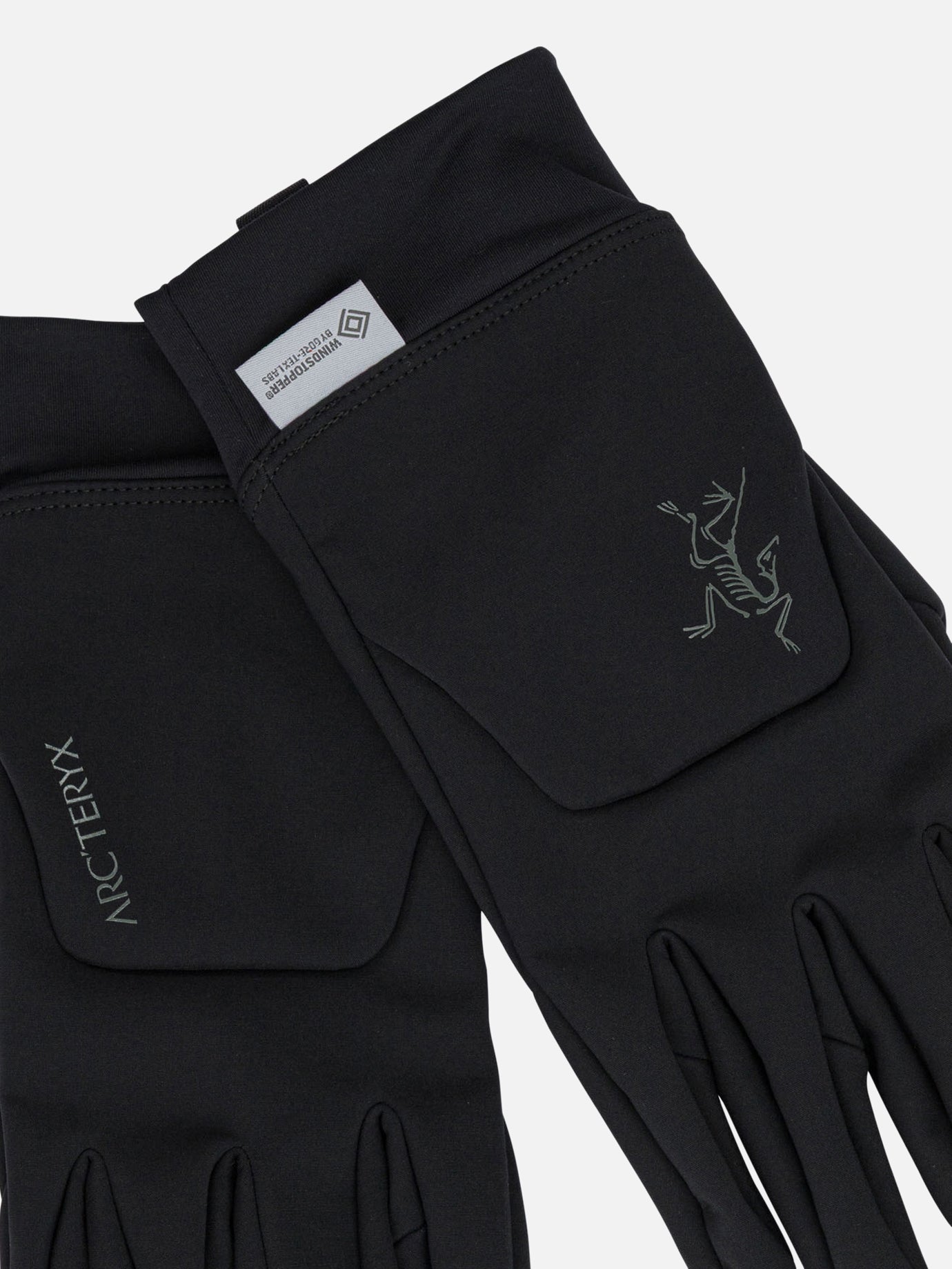 Guanti sportivi 92% nylon 8% elastane with epe & pu membrane 100% polyester backing glove secondary fabric: 84% polyester 16% elastane  Nero - Arc'teryx Uomo | PDP | VIETTI Online Store | thumbnail_2