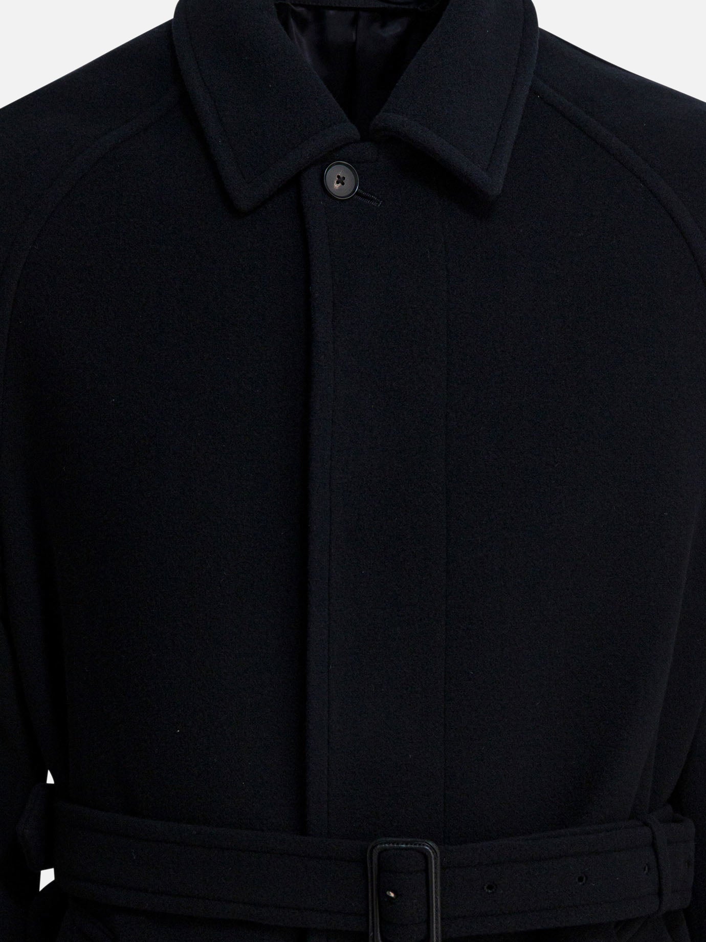 Cappotti lunghi Solid colour  Nero - Auralee Uomo | PDP | VIETTI Online Store | Zoom-Modal_3
