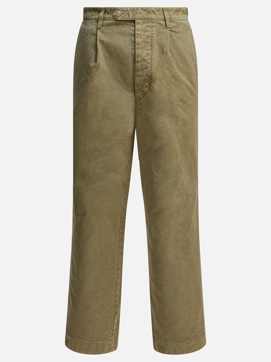 Pantaloni casual Solid colour  Verde - Auralee Uomo | PLP | VIETTI Online Store 
