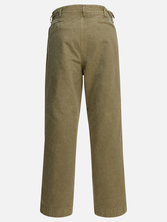 Pantaloni casual Solid colour  Verde - Auralee Uomo | PLP | VIETTI Online Store | 2
