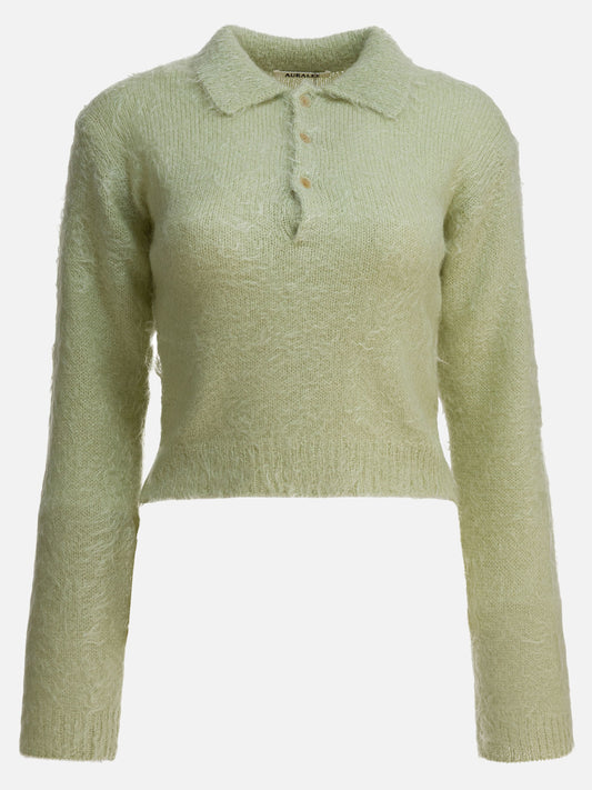 Maglioni polo Solid colour  Verde - Auralee Donna | PLP | VIETTI Online Store 
