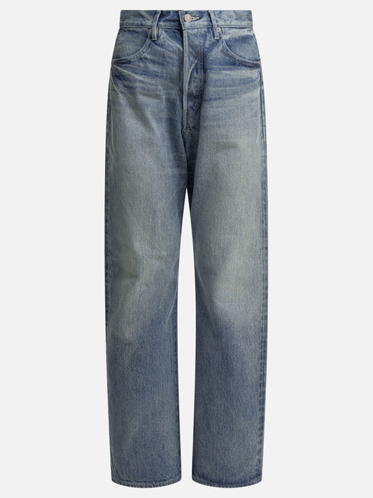 Jeans a gamba larga Solid colour  Blu - Auralee Donna | PLP | VIETTI Online Store 
