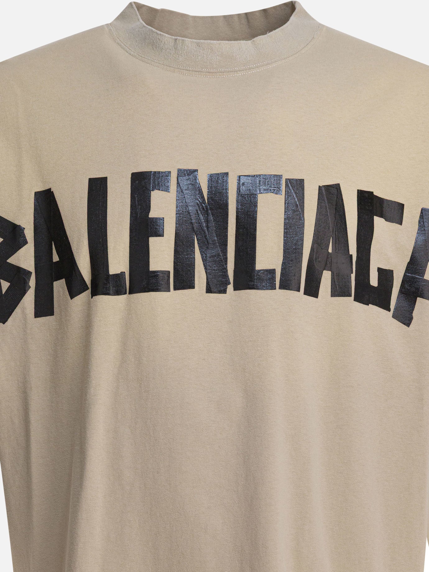 T-shirt girocollo Logo  Beige - Balenciaga Uomo | PDP | VIETTI Online Store | thumbnail_4