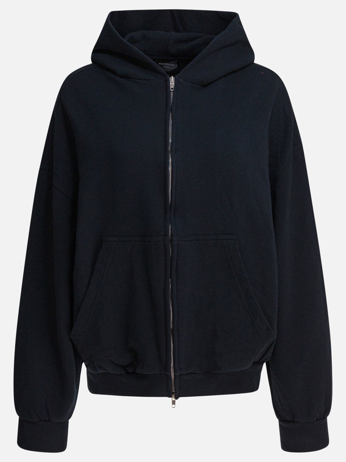 Full zip sweatshirts Solid colour  Black - Balenciaga Women | PDP | VIETTI Online Store | thumbnail
