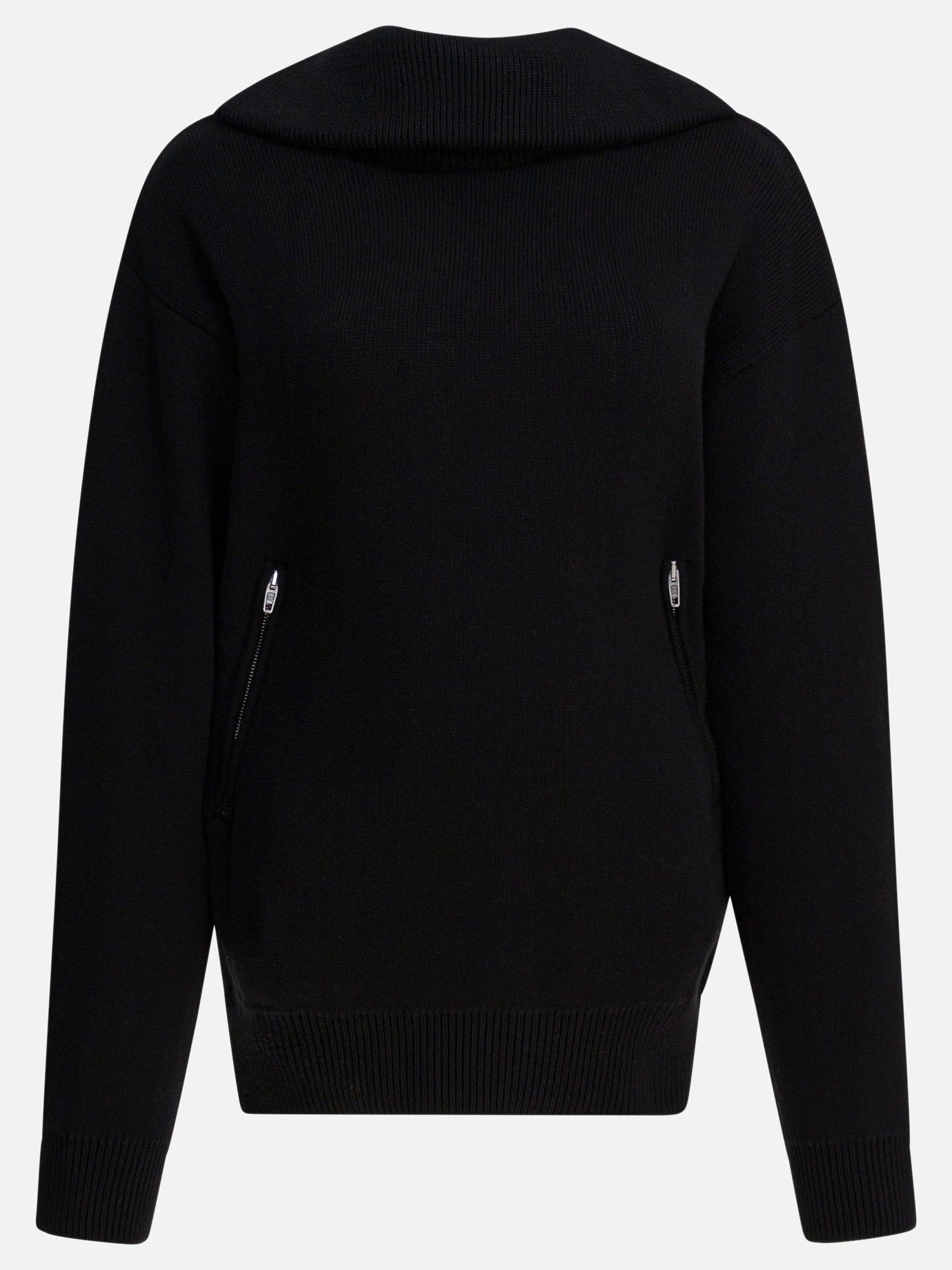 Maglioni con mezza zip Solid colour  Nero - Balenciaga Donna | PDP | VIETTI Online Store | Zoom-Modal
