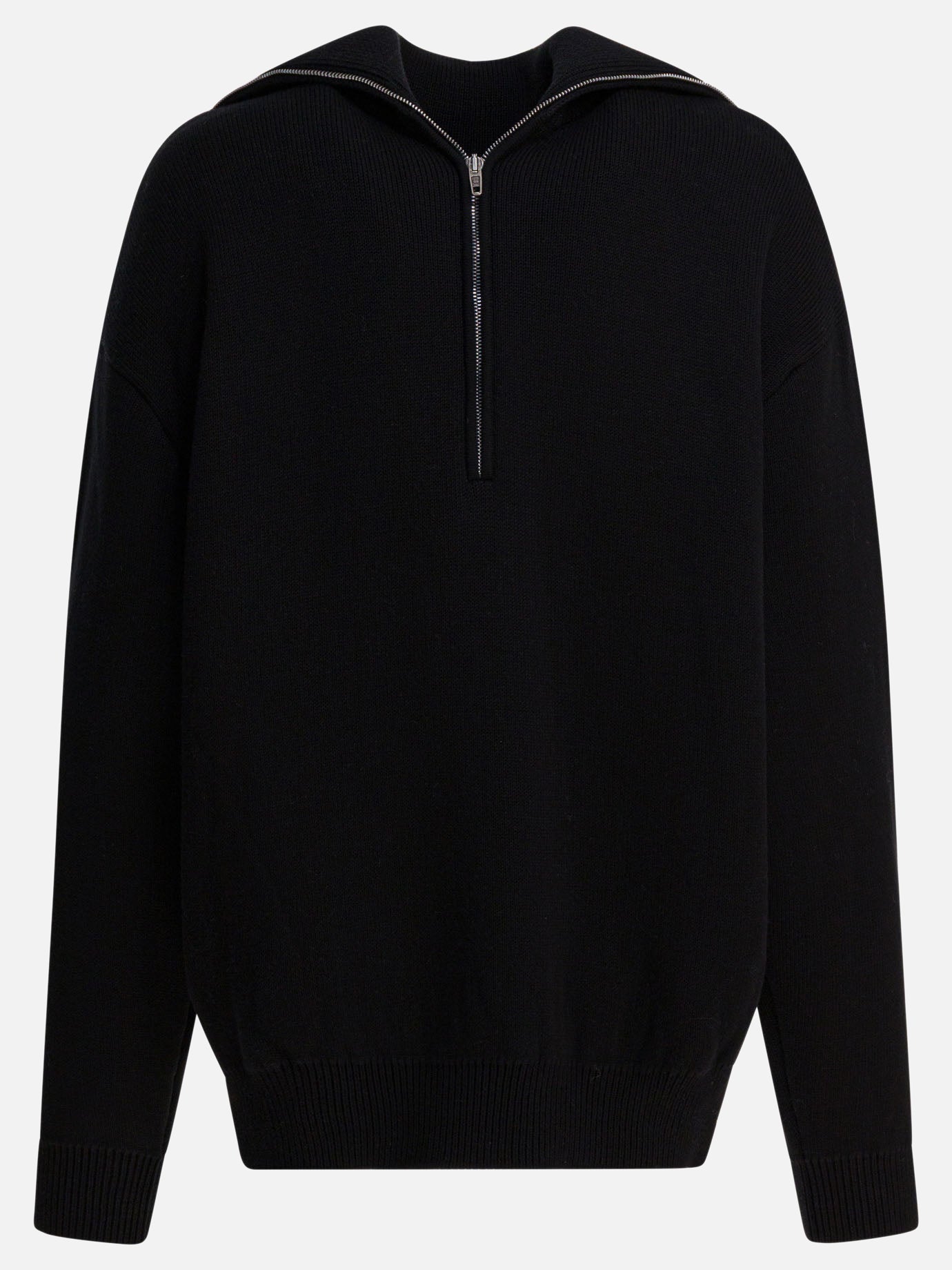 Maglioni con mezza zip Solid colour  Nero - Balenciaga Donna | PDP | VIETTI Online Store | thumbnail_2