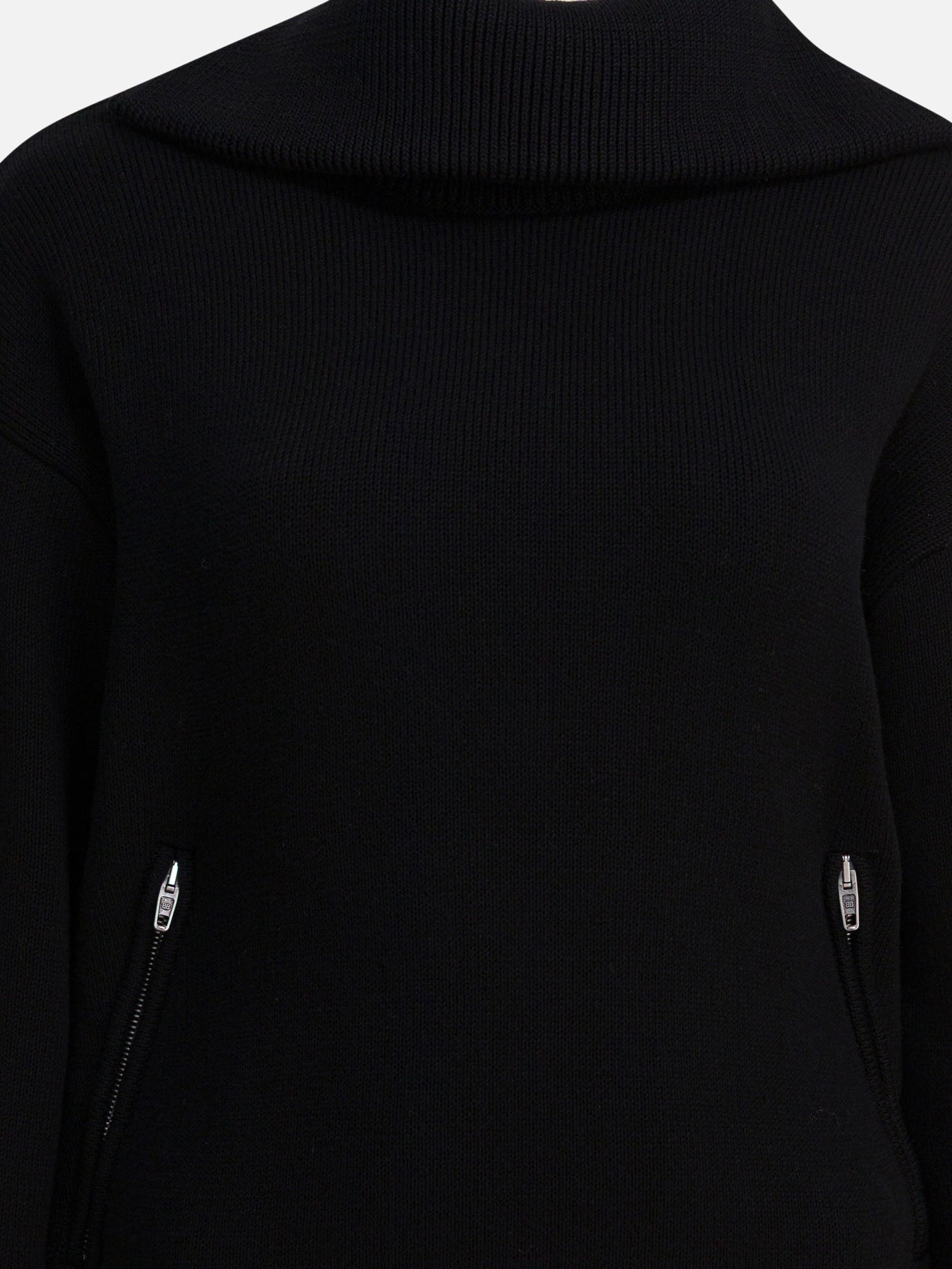 Maglioni con mezza zip Solid colour  Nero - Balenciaga Donna | PDP | VIETTI Online Store | Zoom-Modal_3
