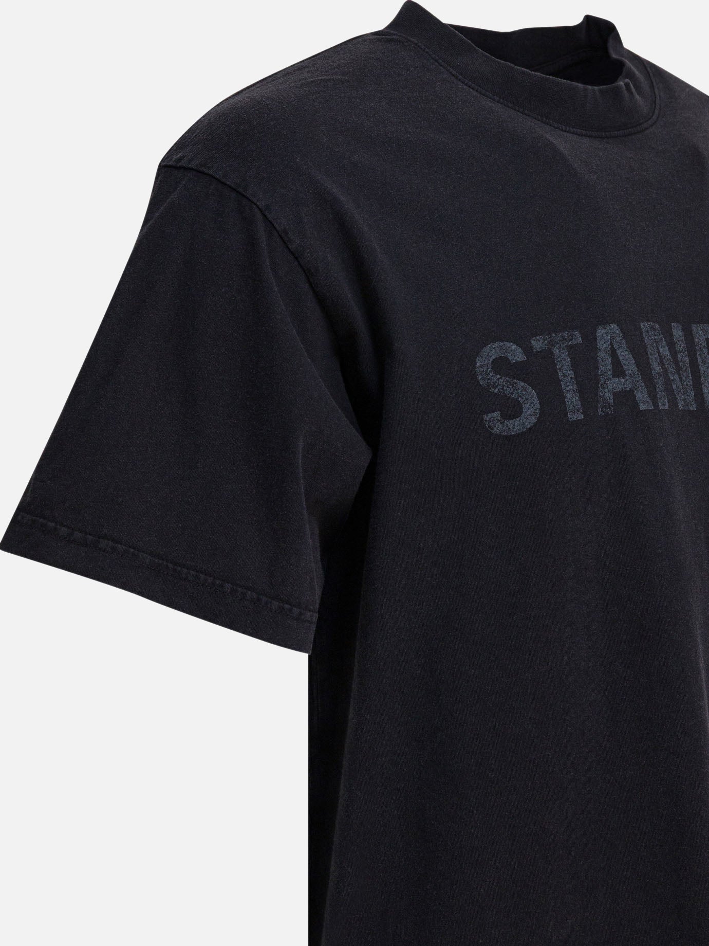 Crewneck t-shirts Graphics  Black - Balenciaga Men | PDP | VIETTI Online Store | Zoom-Modal_4
