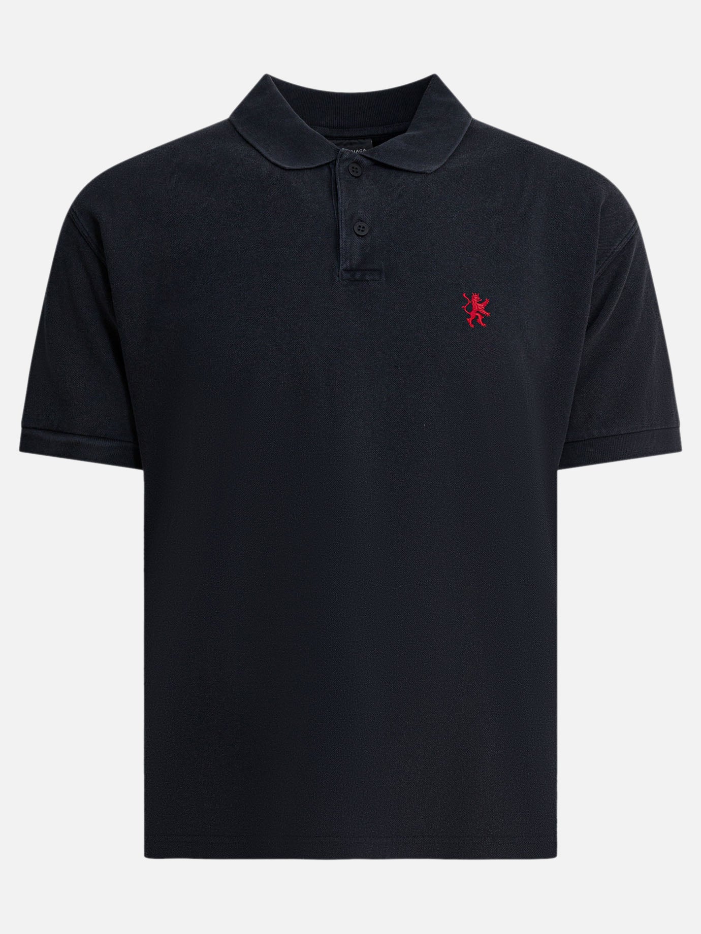 Polo shirts with buttons Solid colour  Black - Balenciaga Men | PDP | VIETTI Online Store | Zoom-Modal
