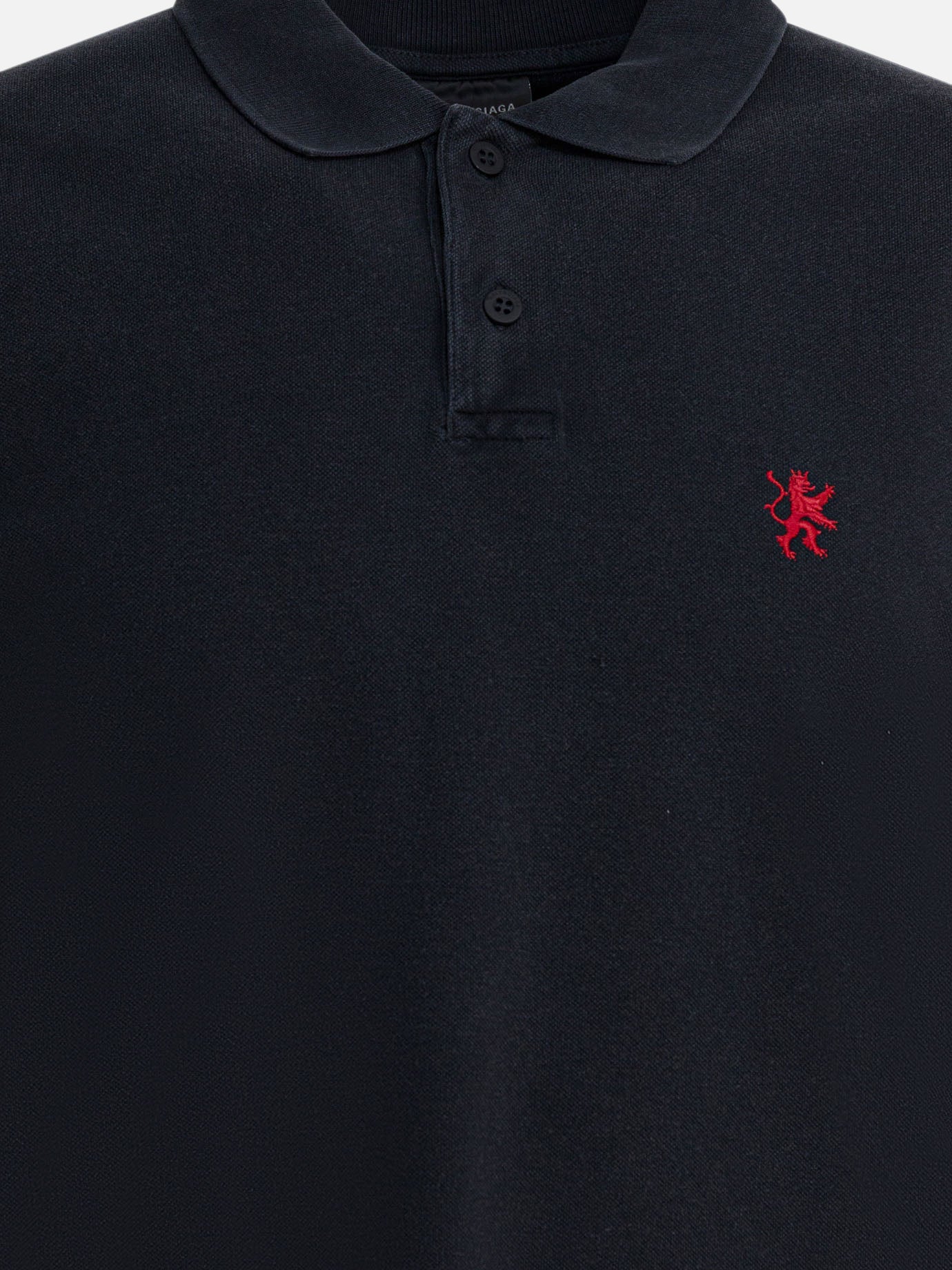 Polo shirts with buttons Solid colour  Black - Balenciaga Men | PDP | VIETTI Online Store | Zoom-Modal_3
