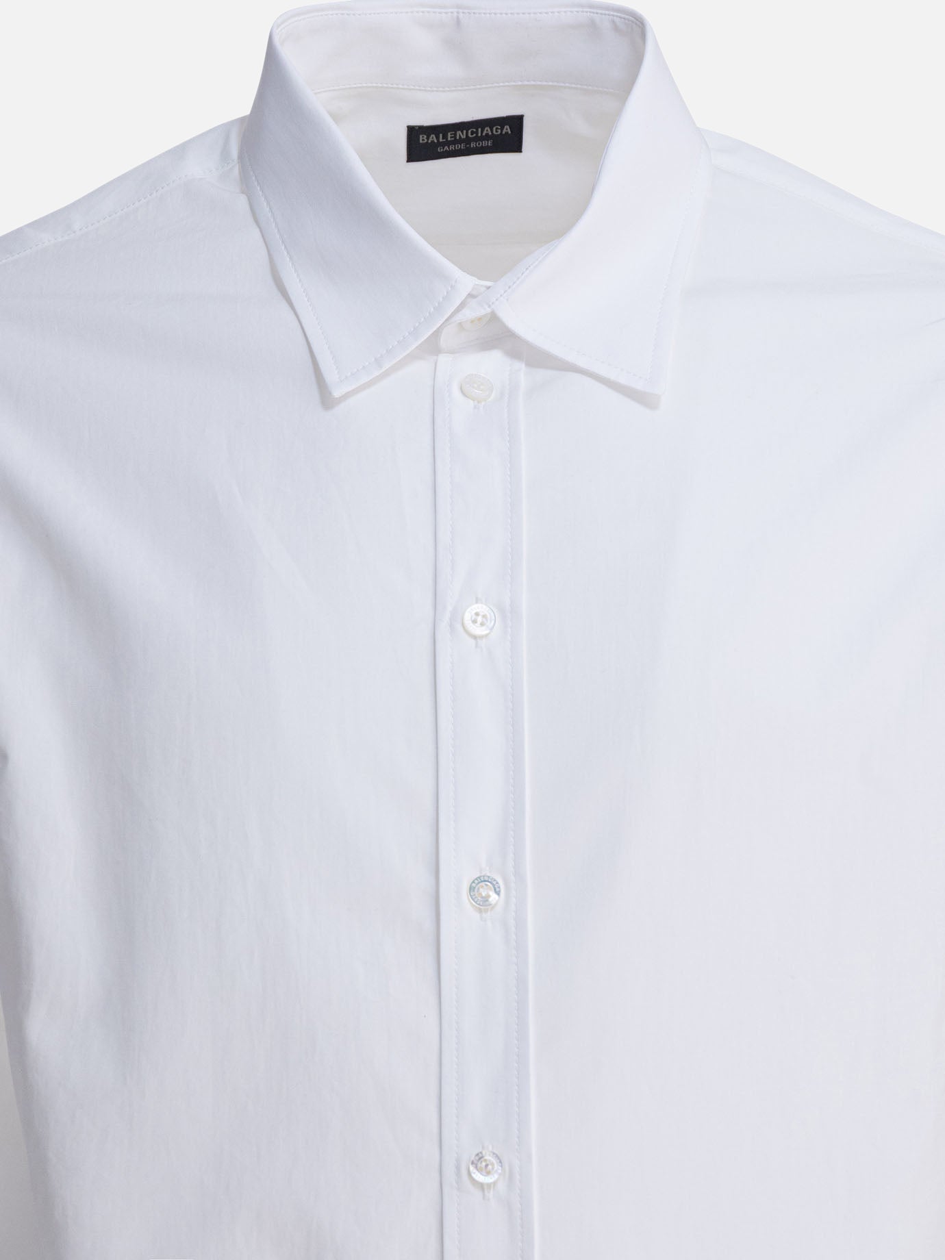 Formal shirts Solid colour  White - Balenciaga Men | PDP | VIETTI Online Store | Zoom-Modal_3
