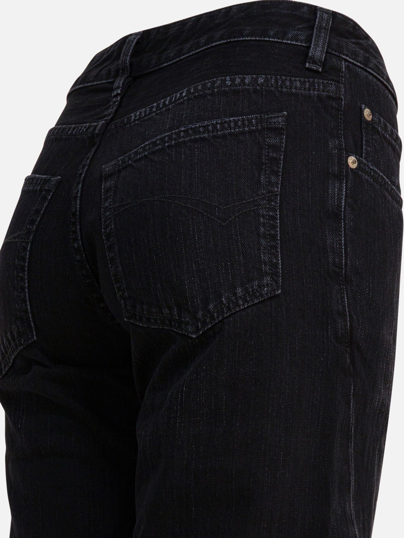 Jeans a gamba larga Solid colour  Nero - Balenciaga Donna | PDP | VIETTI Online Store | thumbnail_4