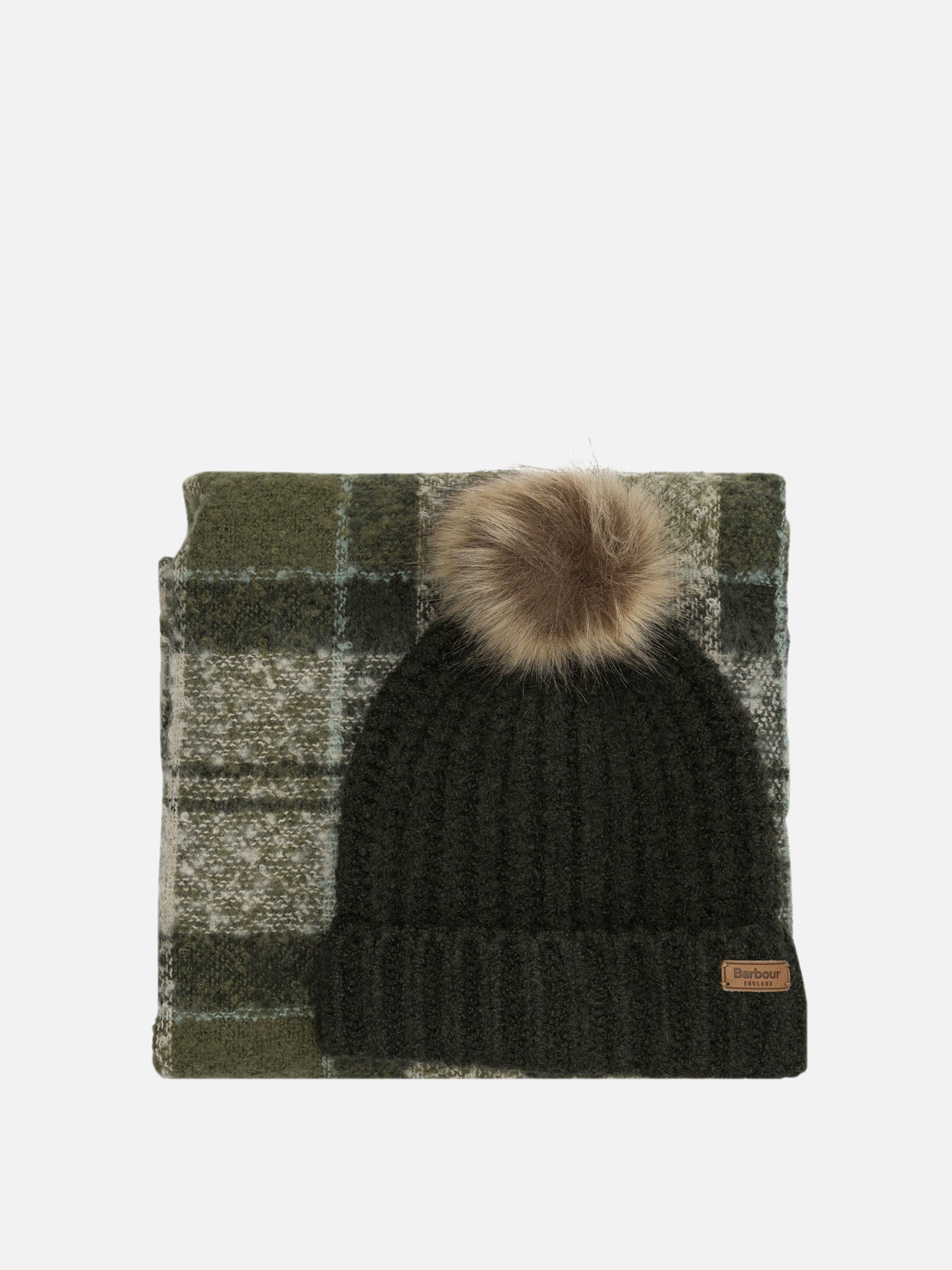 Fringed scarves 97% polyester 3% elastane  Green - Barbour Women | PDP | VIETTI Online Store | Zoom-Modal
