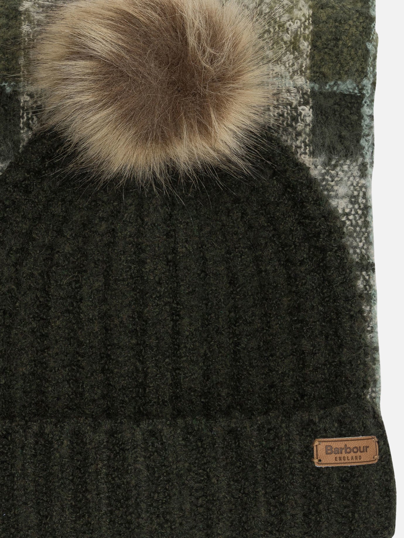 Fringed scarves 97% polyester 3% elastane  Green - Barbour Women | PDP | VIETTI Online Store | thumbnail_2