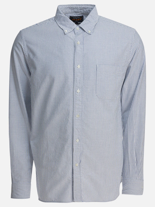 Camicie casual Striped  Blu - Beams Plus Uomo | PLP | VIETTI Online Store 
