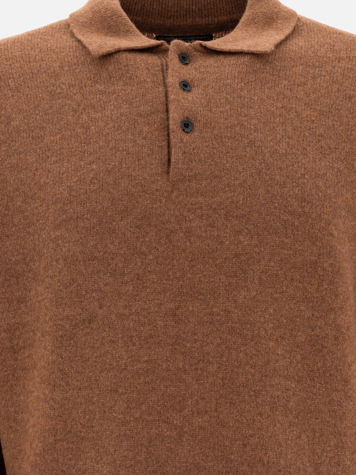 Polo shirts with buttons Solid colour  Brown - Beams Plus Men | PDP | VIETTI Online Store | thumbnail_3