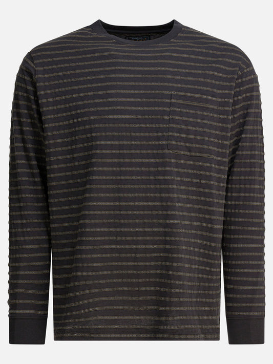 T-shirt girocollo Striped  Grigio - Beams Plus Uomo | PLP | VIETTI Online Store 
