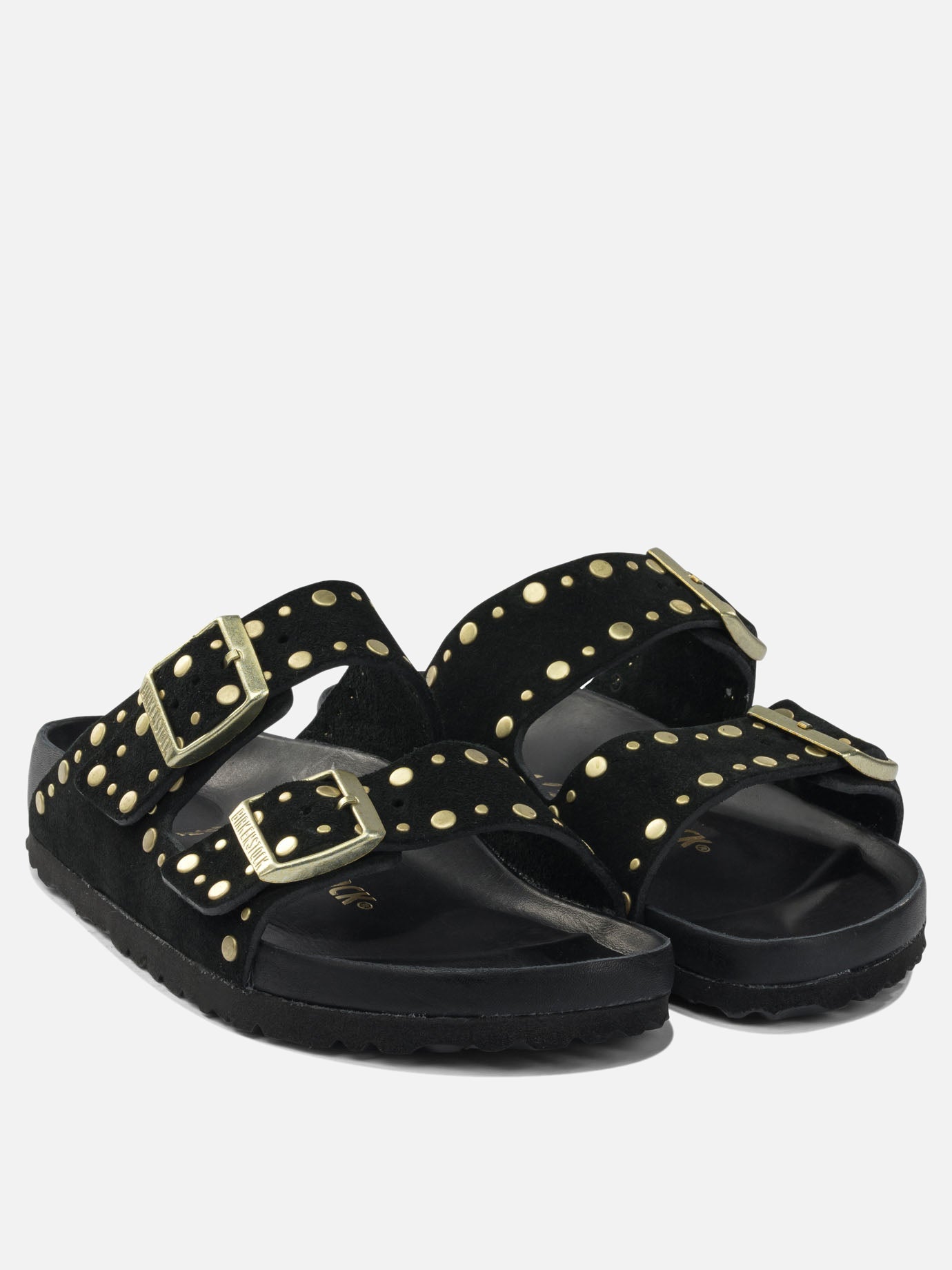 Flat sandals 100% leather - 100% rubber  Black - Birkenstock Women | PDP | VIETTI Online Store | thumbnail_2