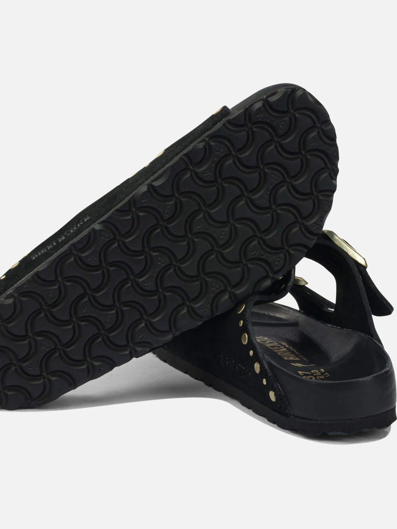 Flat sandals 100% leather - 100% rubber  Black - Birkenstock Women | PDP | VIETTI Online Store | thumbnail_5