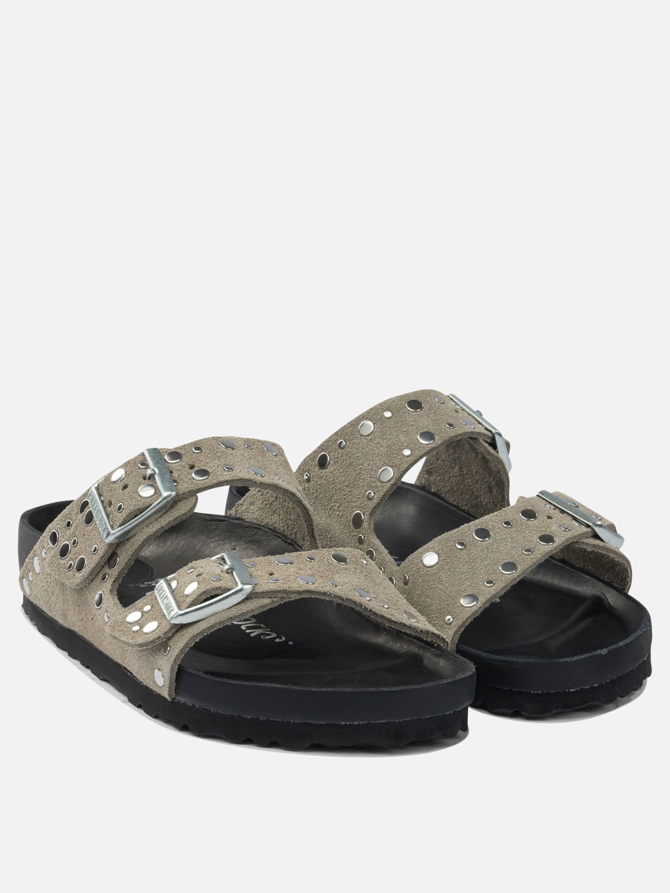 Flat sandals 100% leather - 100% rubber  Grey - Birkenstock Women | PDP | VIETTI Online Store | Zoom-Modal_2
