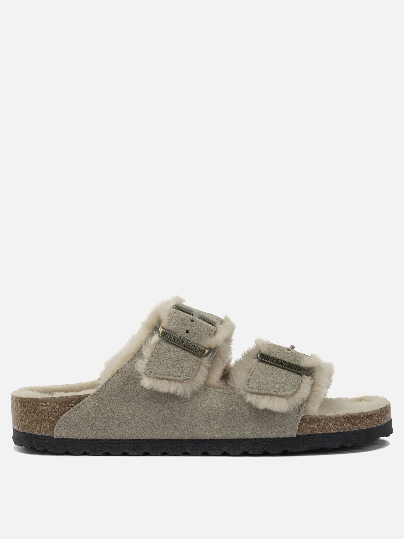 Sandali bassi 100% leather - 100% rubber  Grigio - Birkenstock Donna | PDP | VIETTI Online Store | thumbnail