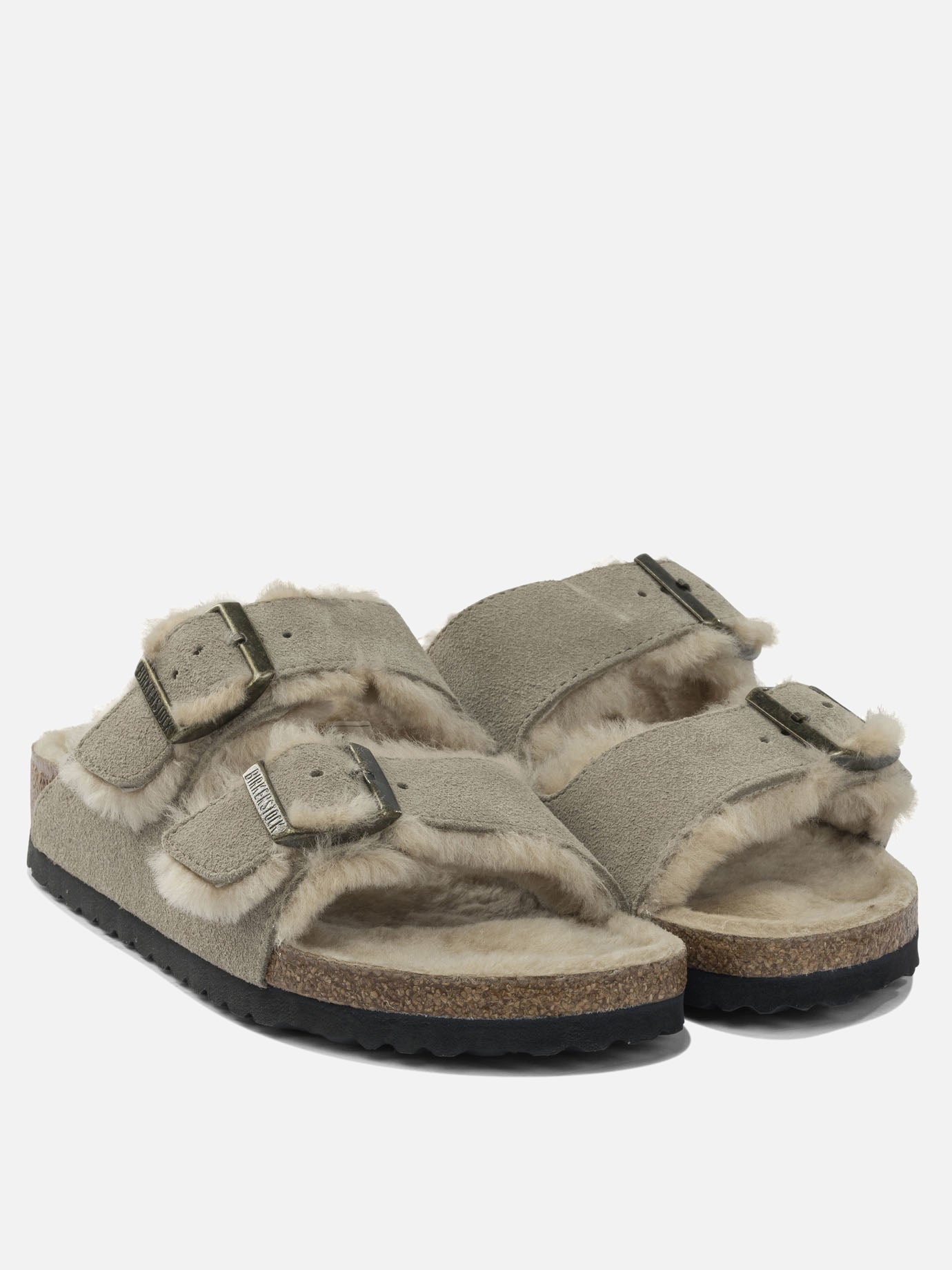 Sandali bassi 100% leather - 100% rubber  Grigio - Birkenstock Donna | PDP | VIETTI Online Store | thumbnail_2