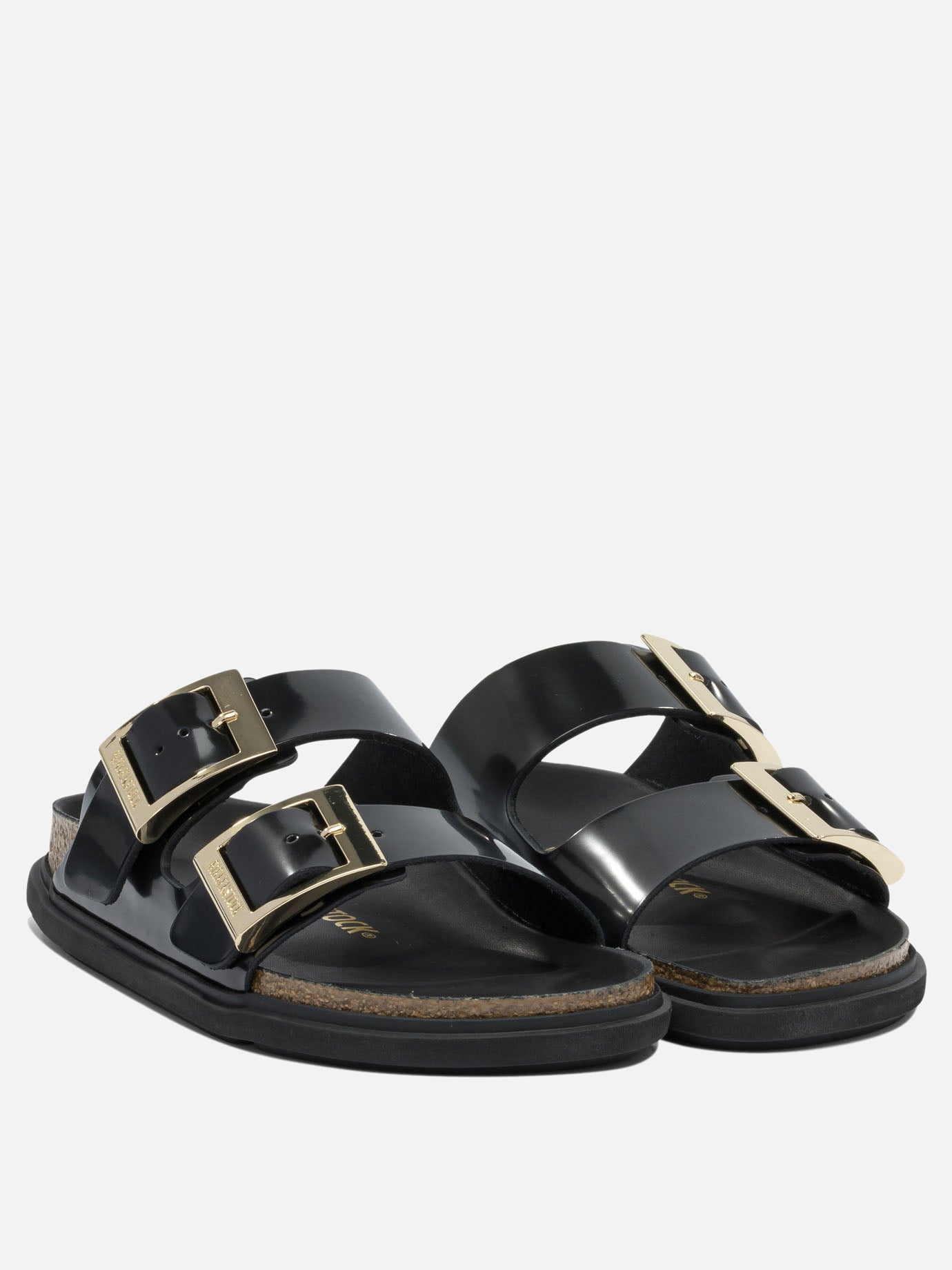 Flat sandals 100% leather - 100% EVA  Black - Birkenstock Women | PDP | VIETTI Online Store | thumbnail_2