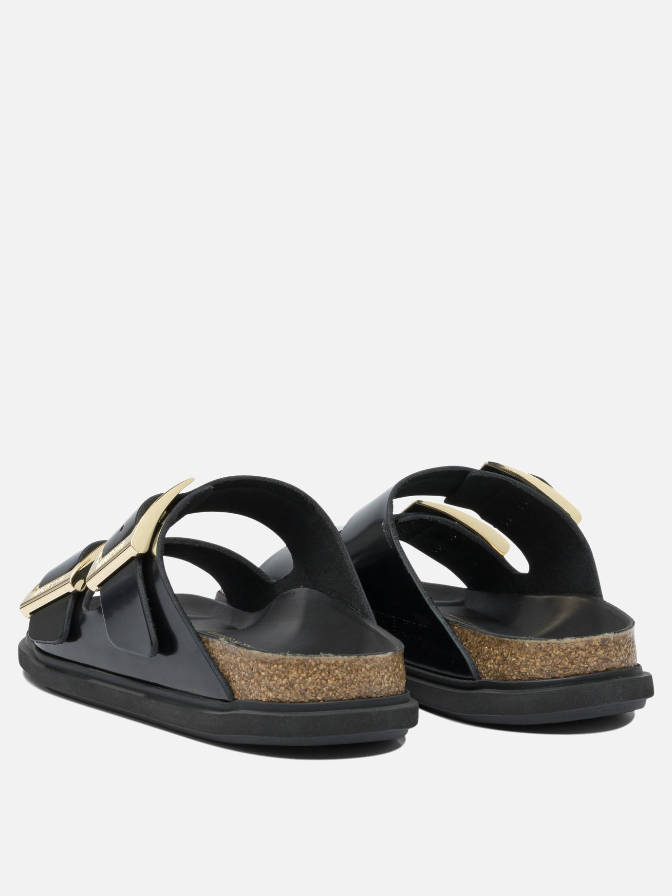 Flat sandals 100% leather - 100% EVA  Black - Birkenstock Women | PDP | VIETTI Online Store | thumbnail_4