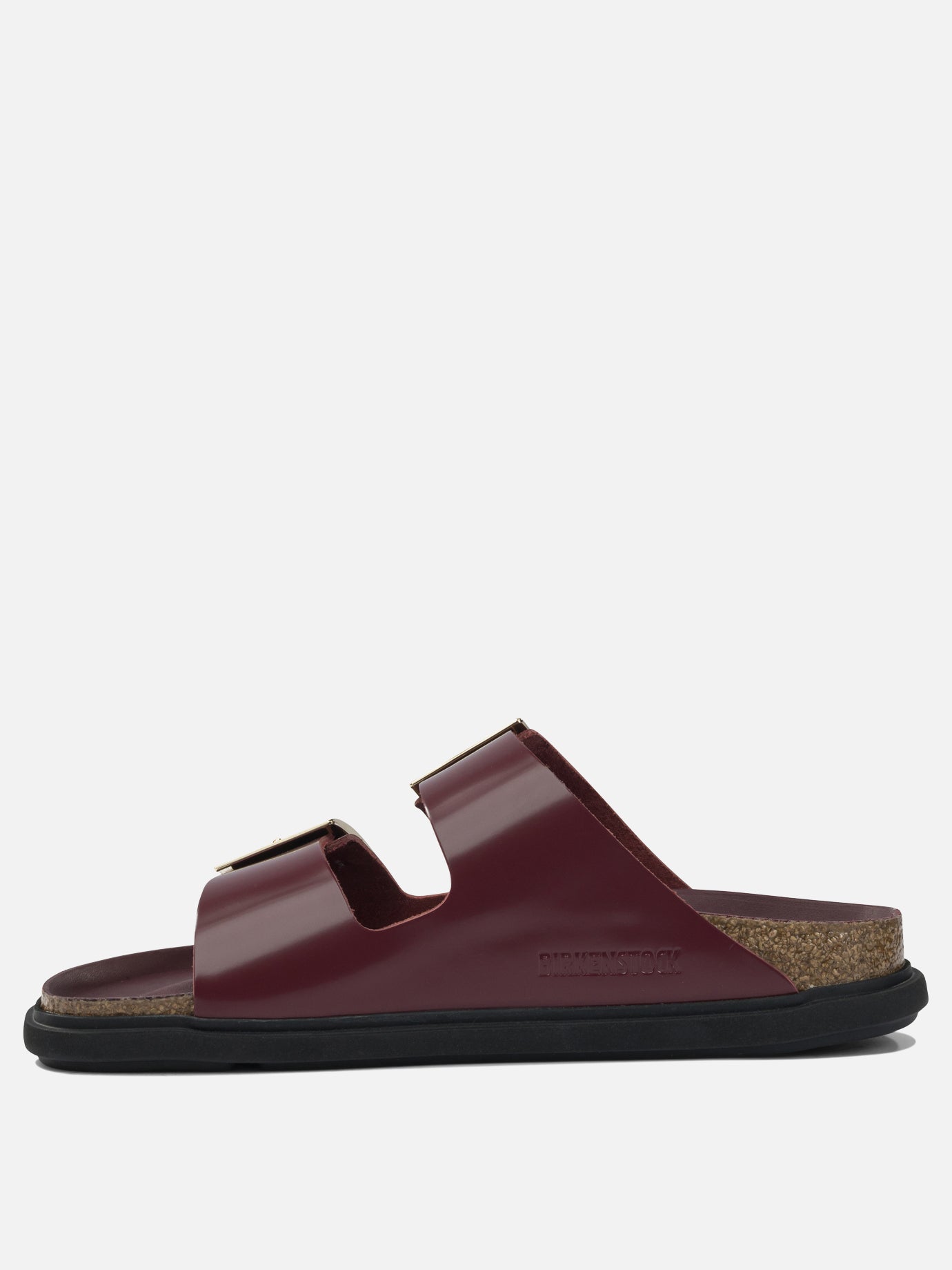 Flat sandals 100% leather - 100% rubber  Bordeaux - Birkenstock Women | PDP | VIETTI Online Store | thumbnail_3