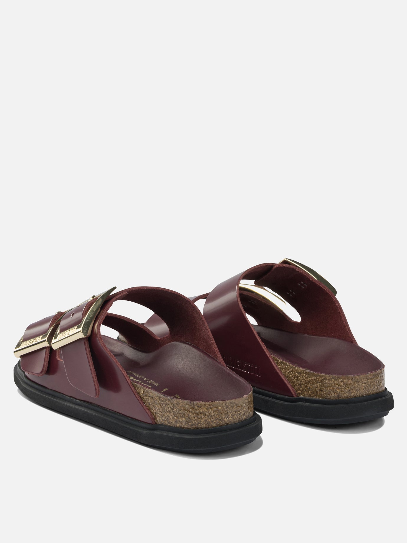 Flat sandals 100% leather - 100% rubber  Bordeaux - Birkenstock Women | PDP | VIETTI Online Store | thumbnail_4
