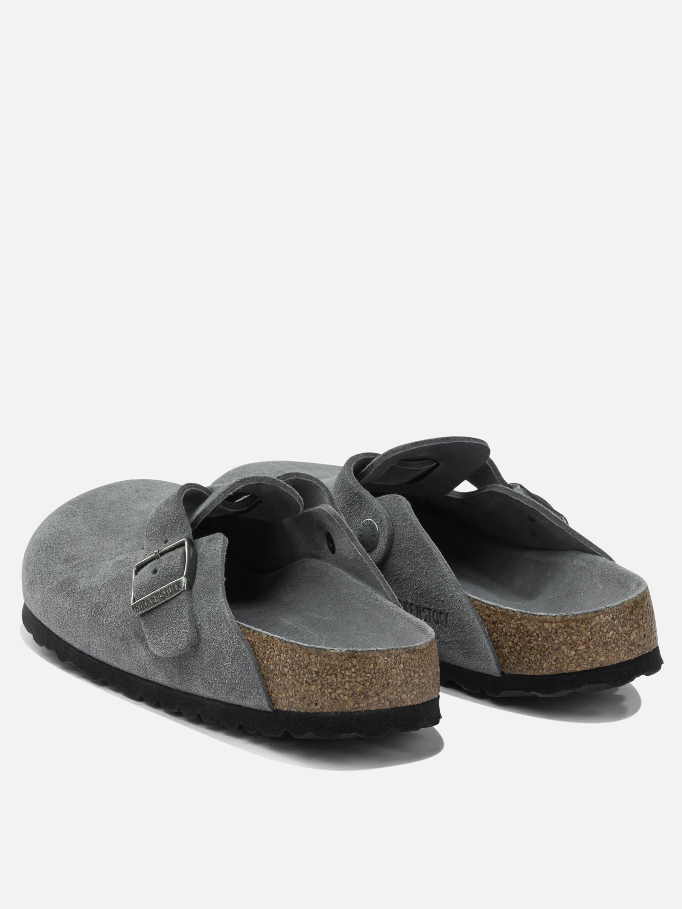 Slippers 100% leather - 100% rubber  Grey - Birkenstock Women | PDP | VIETTI Online Store | thumbnail_4
