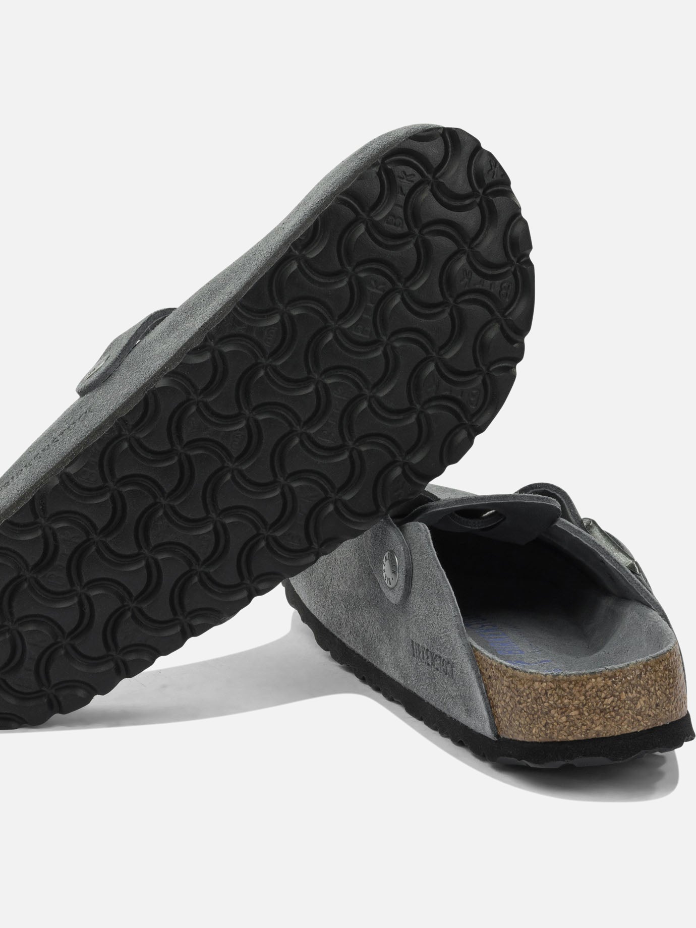 Slippers 100% leather - 100% rubber  Grey - Birkenstock Women | PDP | VIETTI Online Store | thumbnail_5