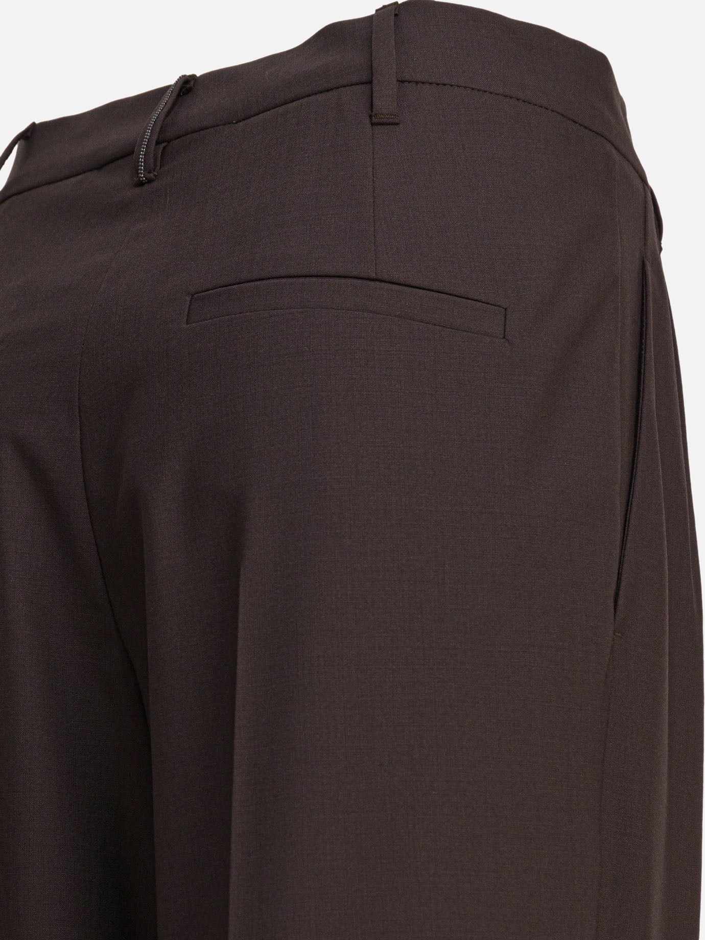 Pantaloni casual Solid colour  Marrone - Brunello Cucinelli Donna | PDP | VIETTI Online Store | Zoom-Modal_4
