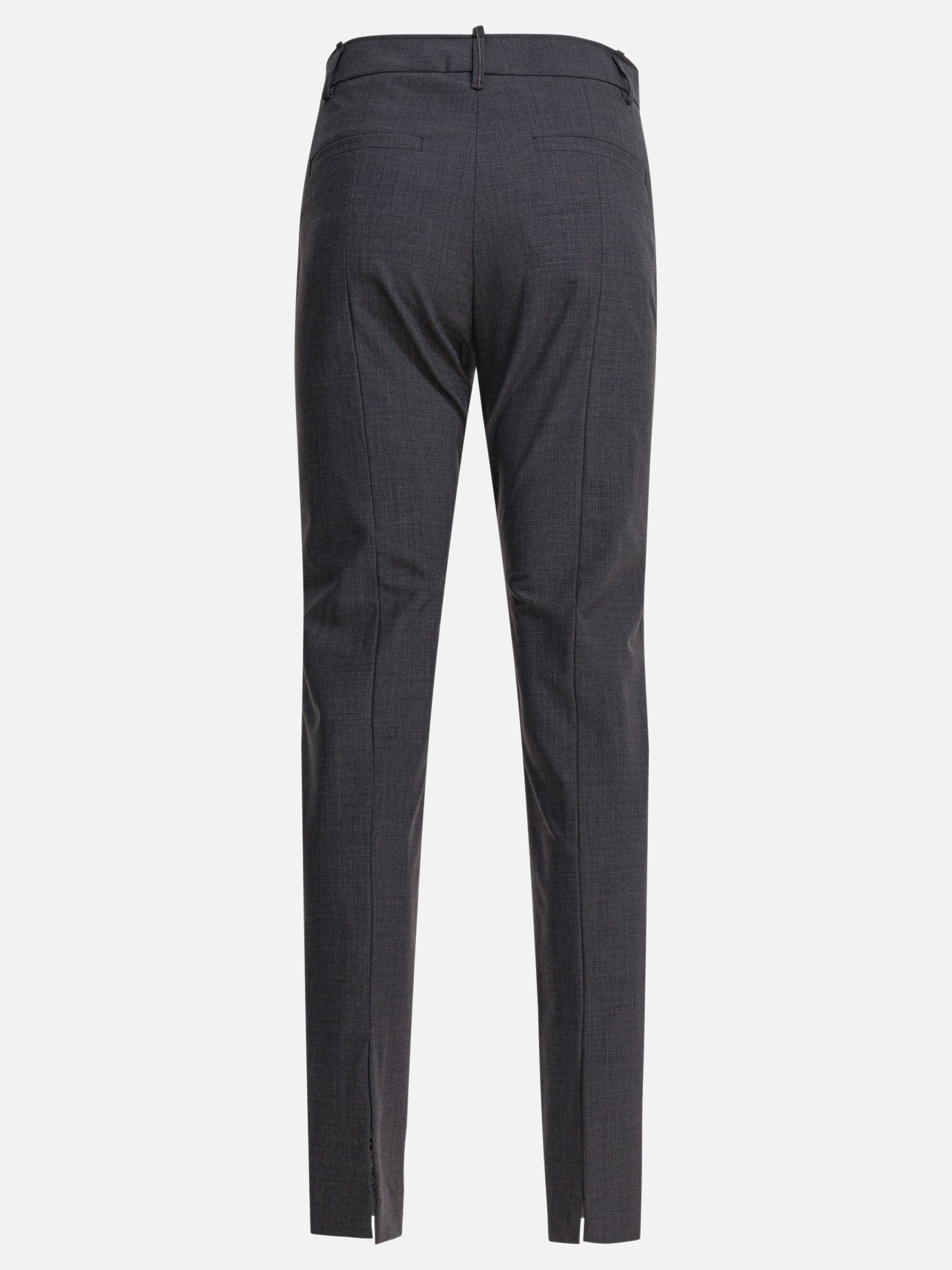 Pantaloni casual Solid colour  Grigio - Brunello Cucinelli Donna | PDP | VIETTI Online Store | Zoom-Modal_2
