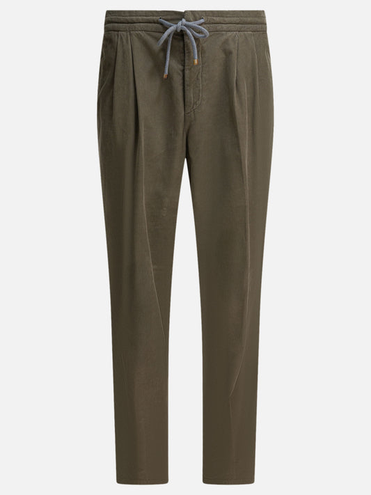 Pantaloni casual Solid colour  Verde - Brunello Cucinelli Uomo | PLP | VIETTI Online Store 
