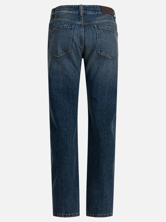 Jeans a gamba dritta Solid colour  Blu - Brunello Cucinelli Donna | PLP | VIETTI Online Store | 2
